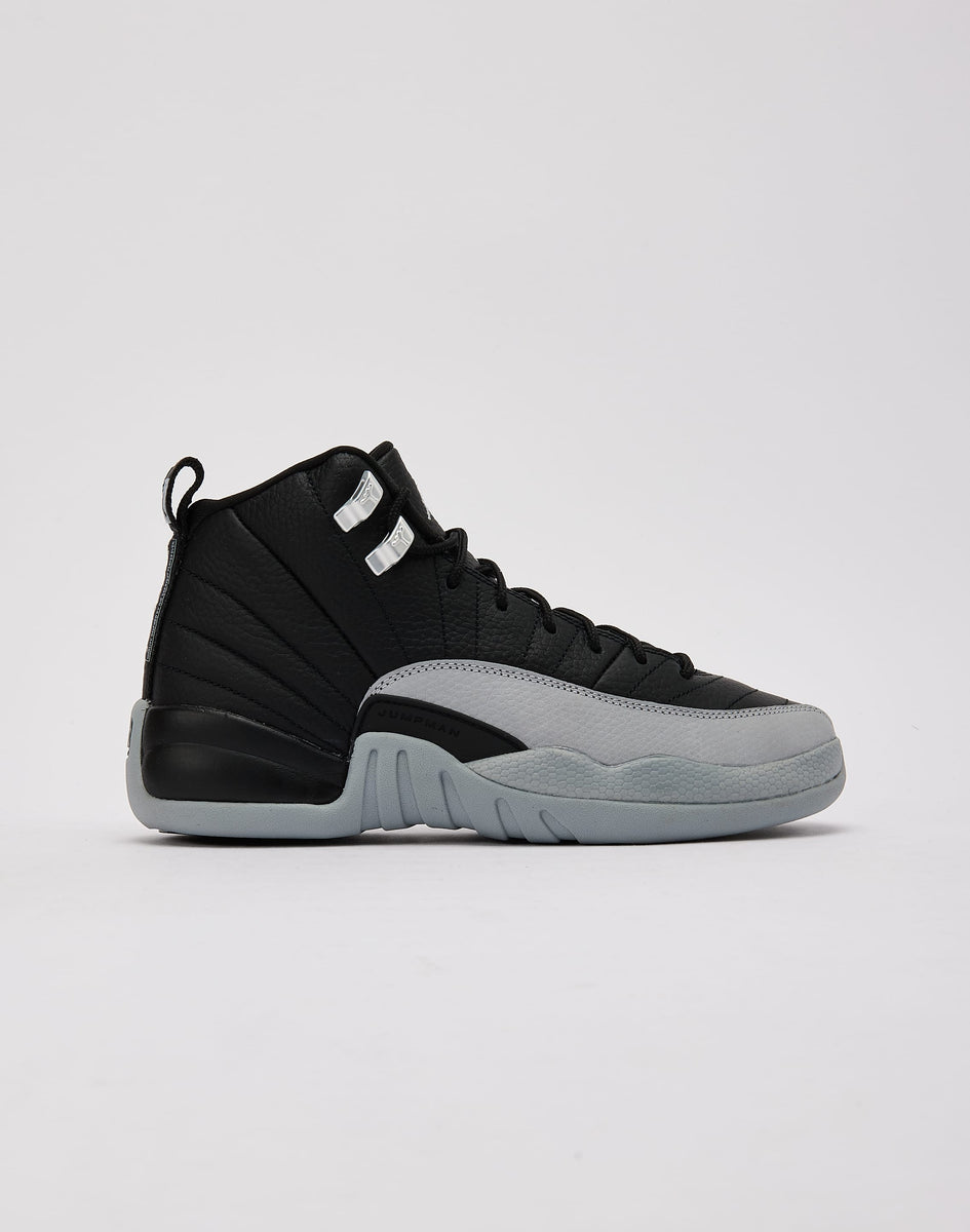 Jordan Air Jordan 12 Retro Black Wolf Grey Grade School DTLR