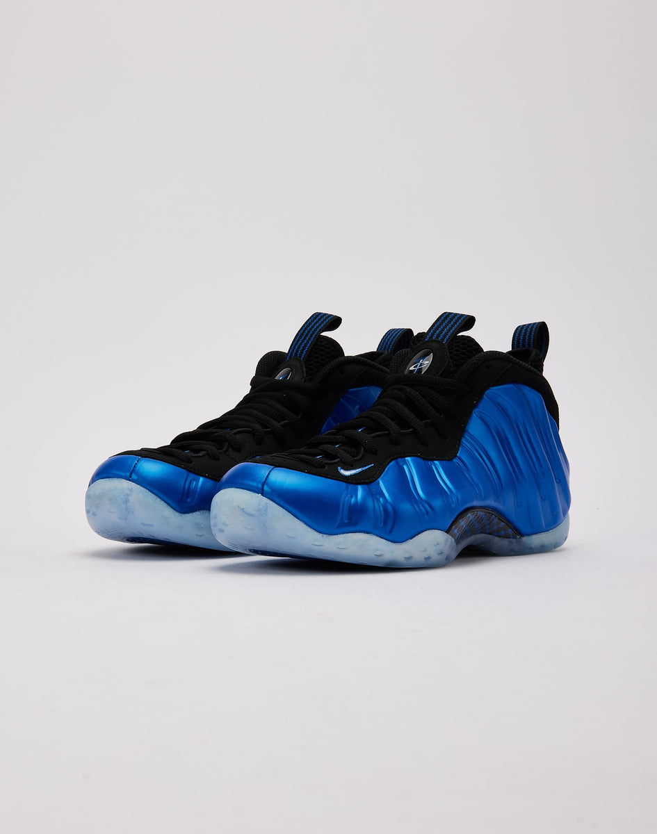 Blue and black nike foamposites best sale