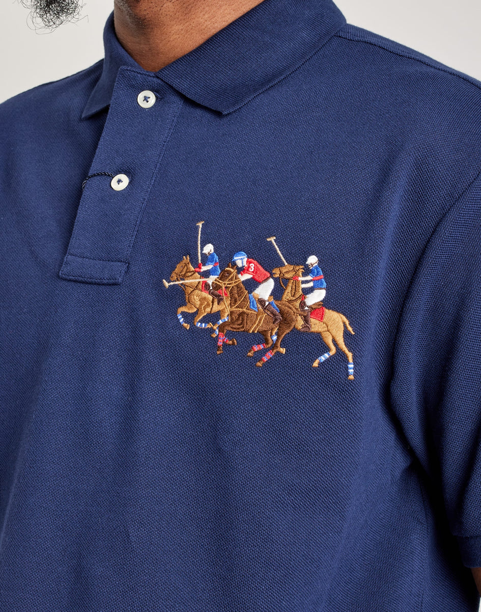 Polo Ralph Lauren Triple-Pony Mesh Polo Shirt
