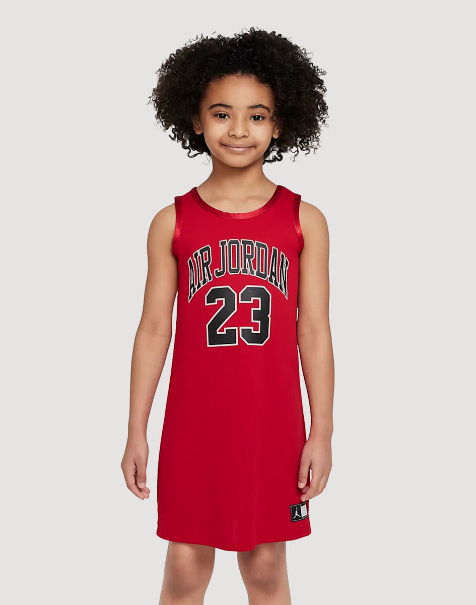 Shop Jordan Kids' Heritage Jersey Dress 35B320-P3R pink