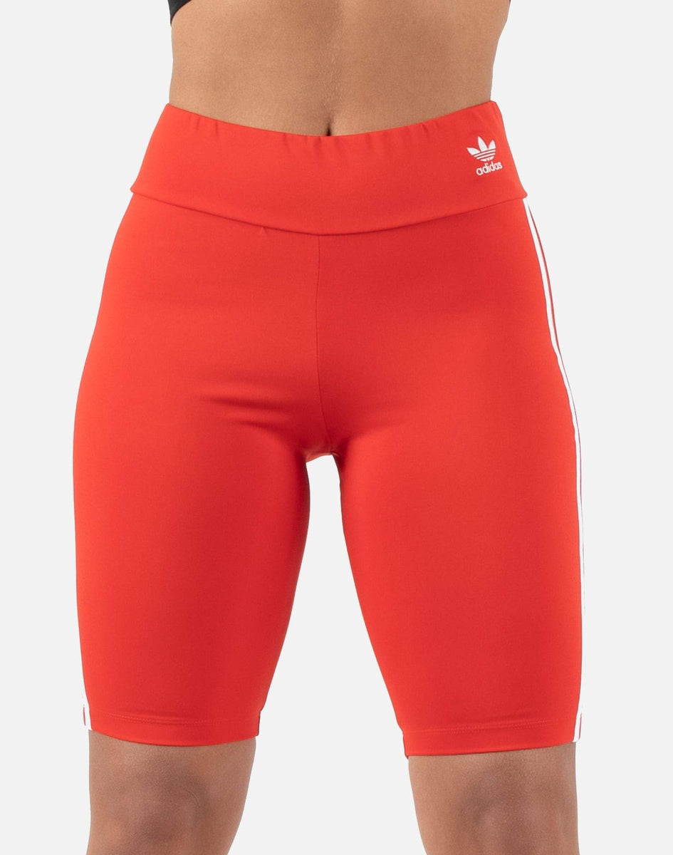 Adidas biker shorts on sale red