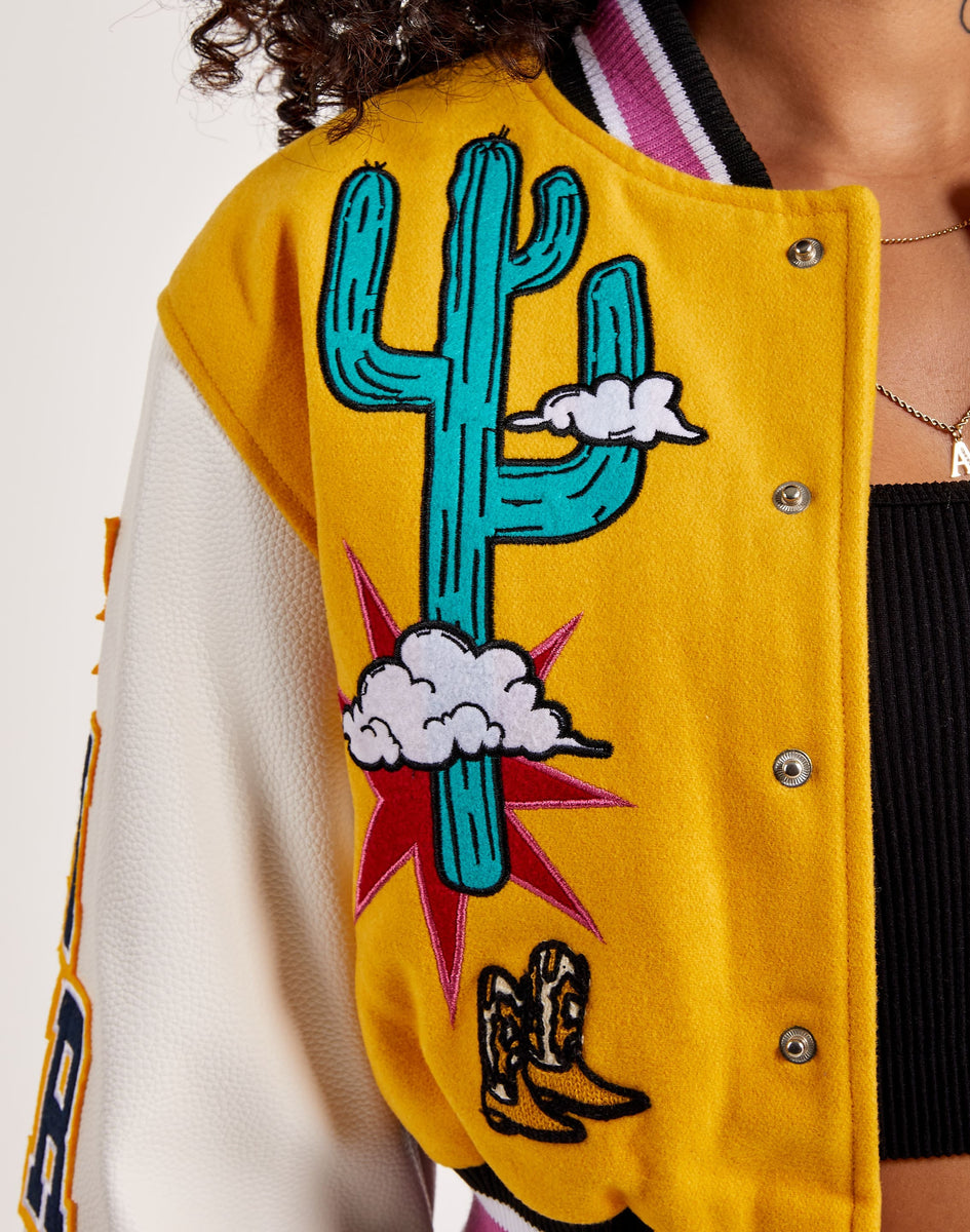 First Row Flower Power Varsity Jacket – DTLR