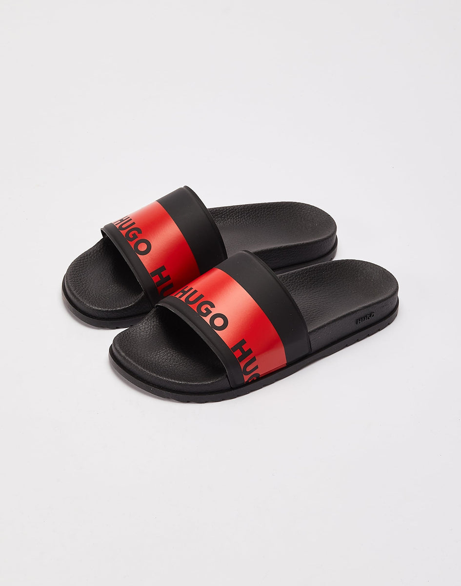 Red hugo boss store sliders