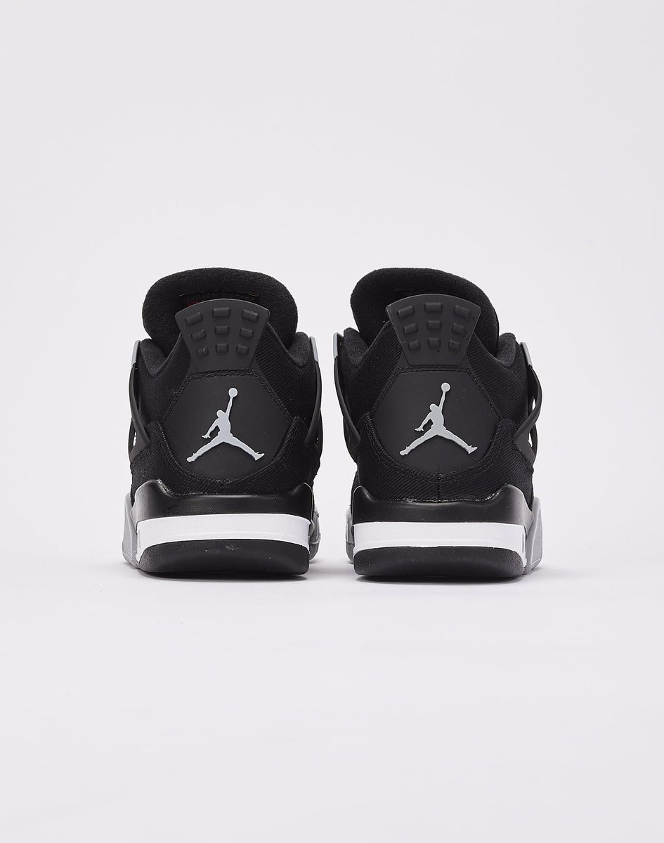 Air Jordan 4 Retro SE GS Black Canvas