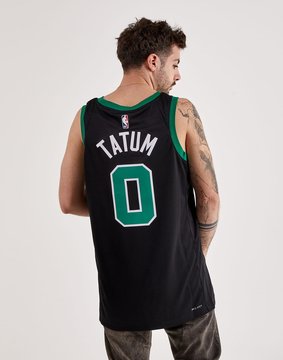 Men's Boston Celtics Jayson Tatum Jordan Brand Black Authentic Player Jersey  - Statement Edition