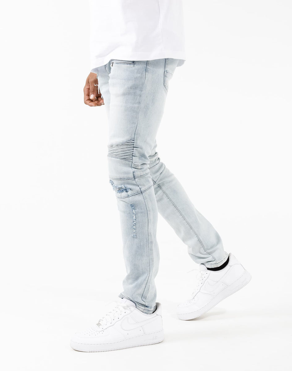 Kilogram Ripped Moto Jeans – DTLR