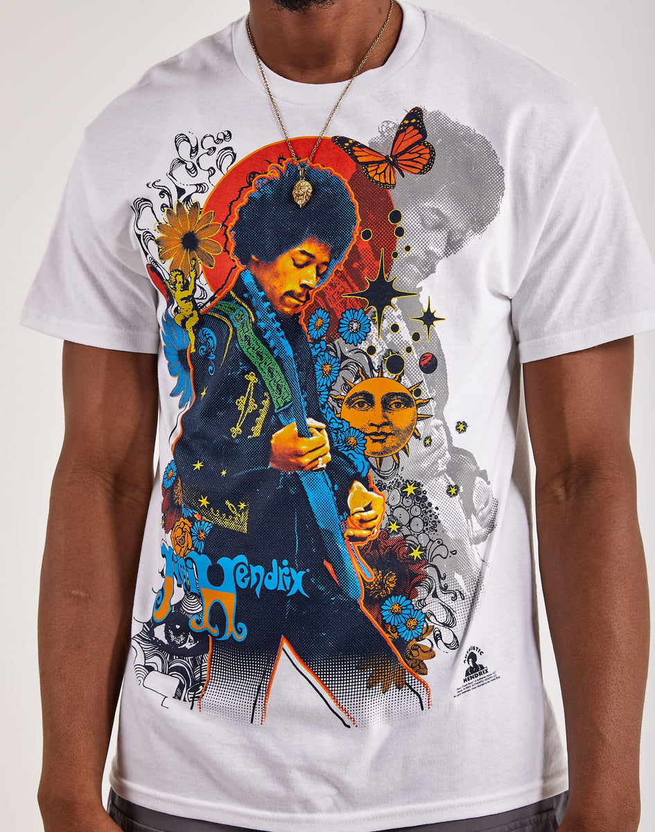 Liquid Blue Jimi Hendrix Trippy Tee