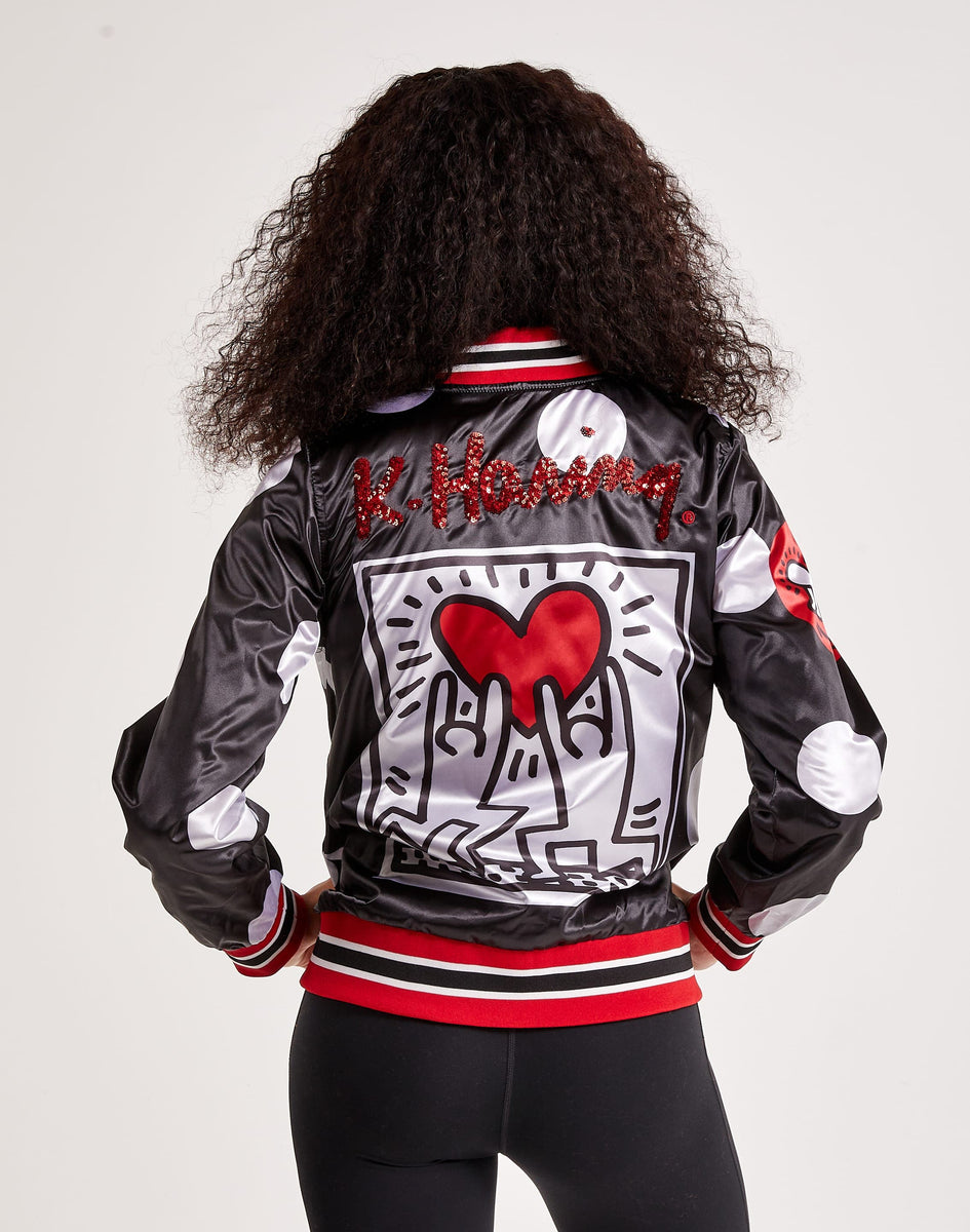 Buy Red And Pink Varsity Jacket For Womens