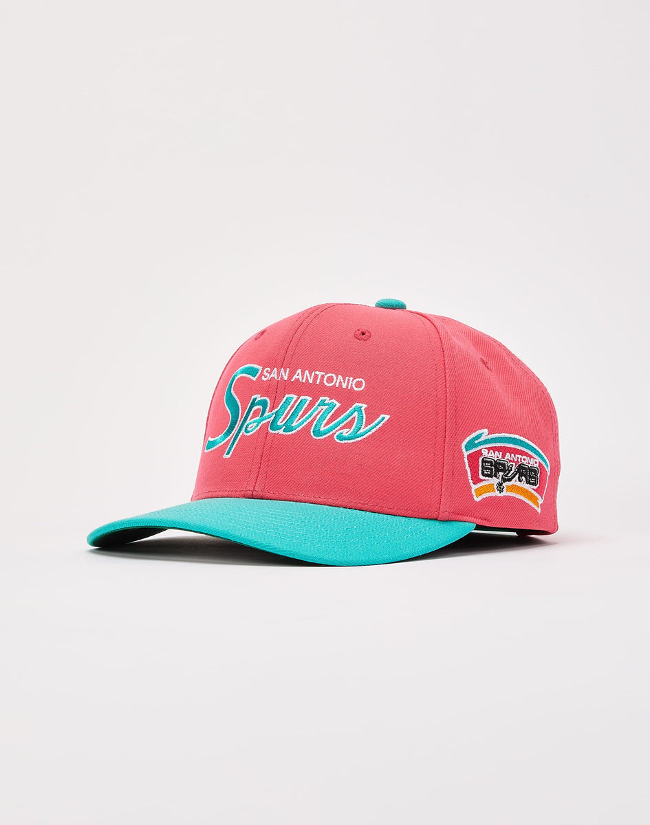 Mitchell & Ness San Antonio Spurs Pro Crown Snapback Off White/Pink