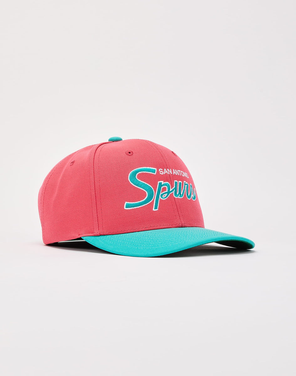 Mitchell & Ness San Antonio Spurs Pro Crown Snapback Off White/Pink