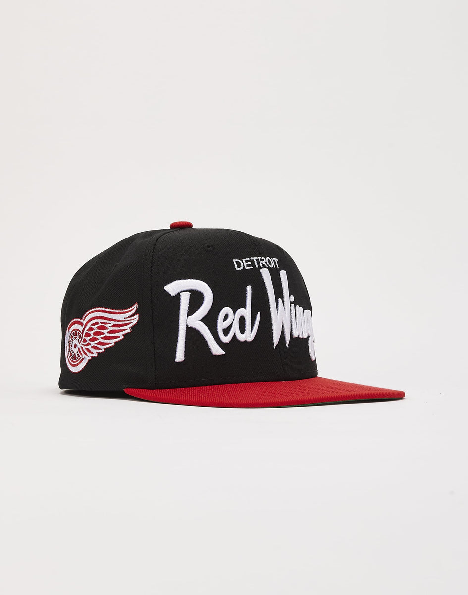 Shop Mitchell & Ness Detroit Red Wings Team Pin Snapback Hat