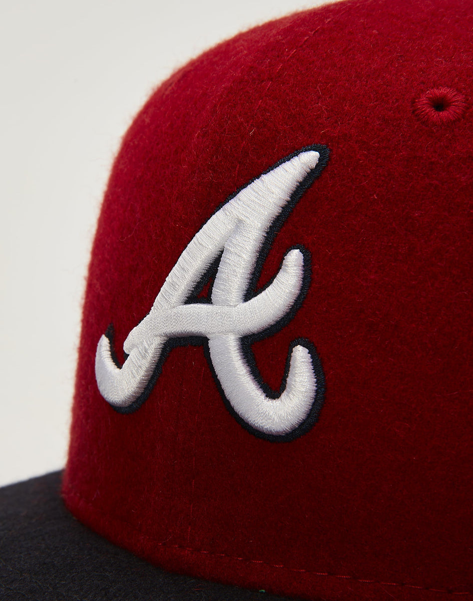 NEW ERA 96 DREAM TEAM ATLANTA BRAVES FITTED HAT (CHROME/RED) – So Fresh  Clothing