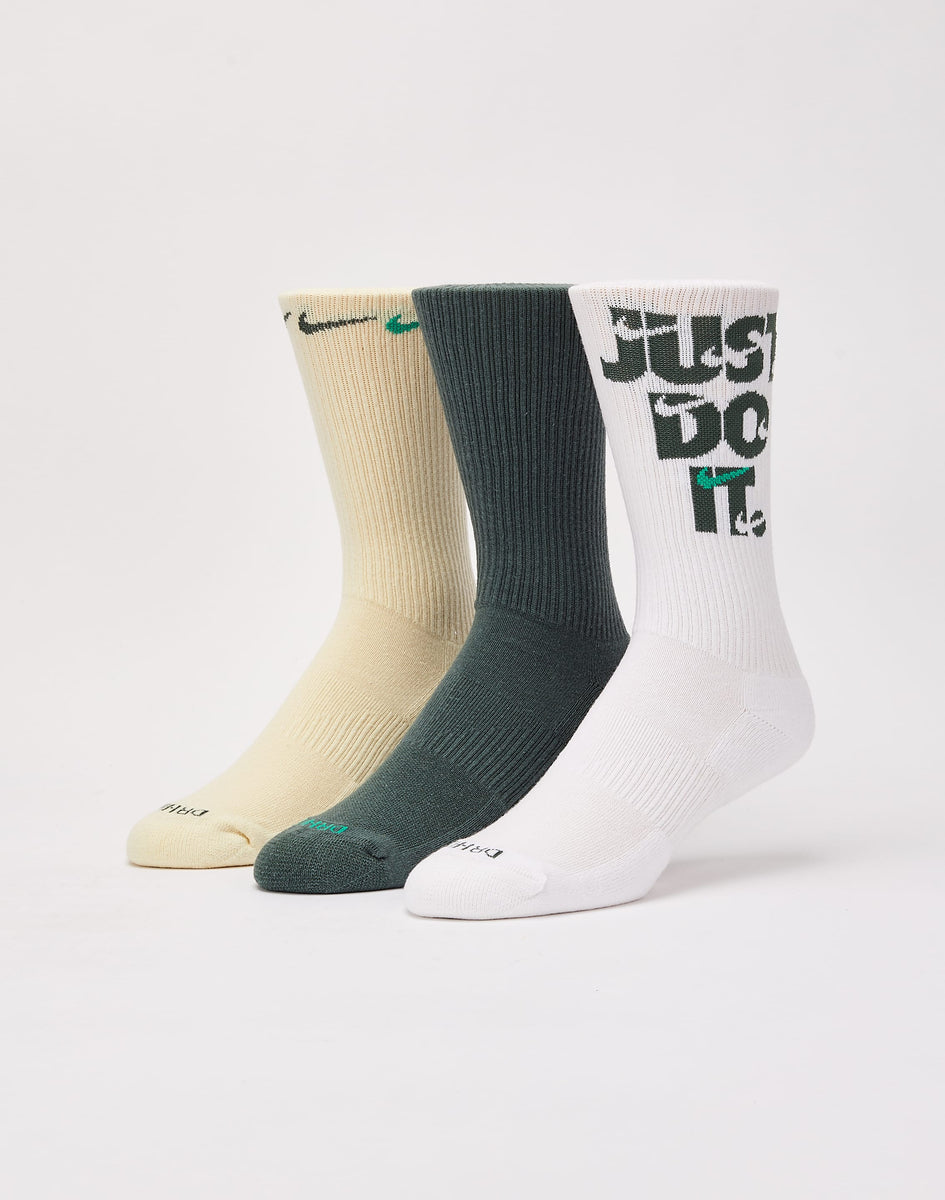 Nike Everyday Plus Cushioned Crew Socks Washed Teal/Barely Green/White -  SS22 - US