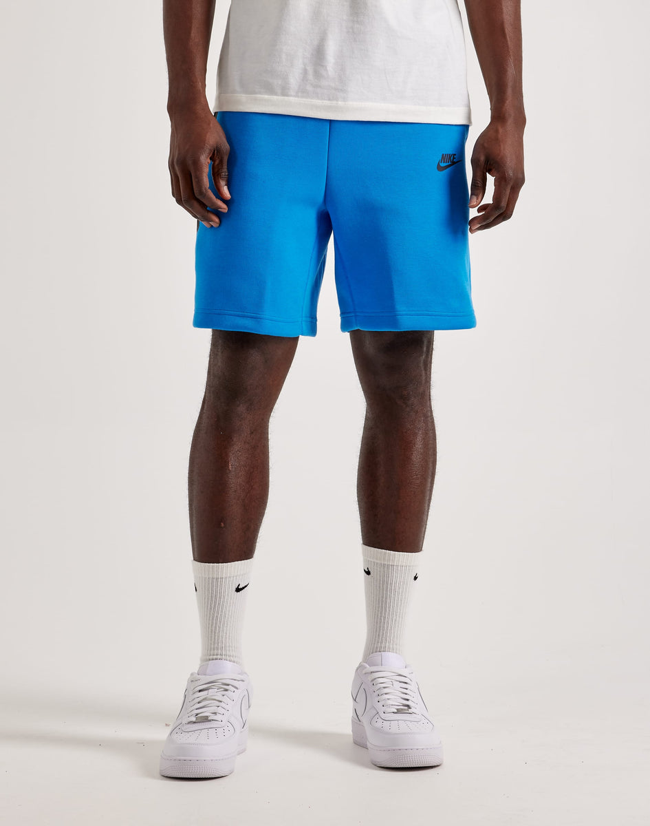 Light blue nike fleece shorts best sale