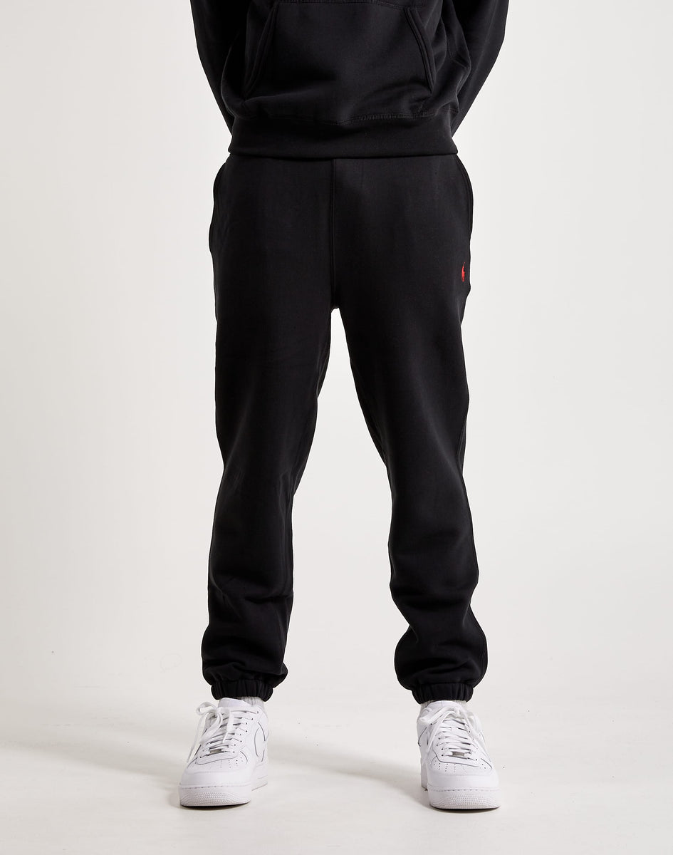 Shop Polo Ralph Lauren Fleece Sweatpants 710793939001-BLK black