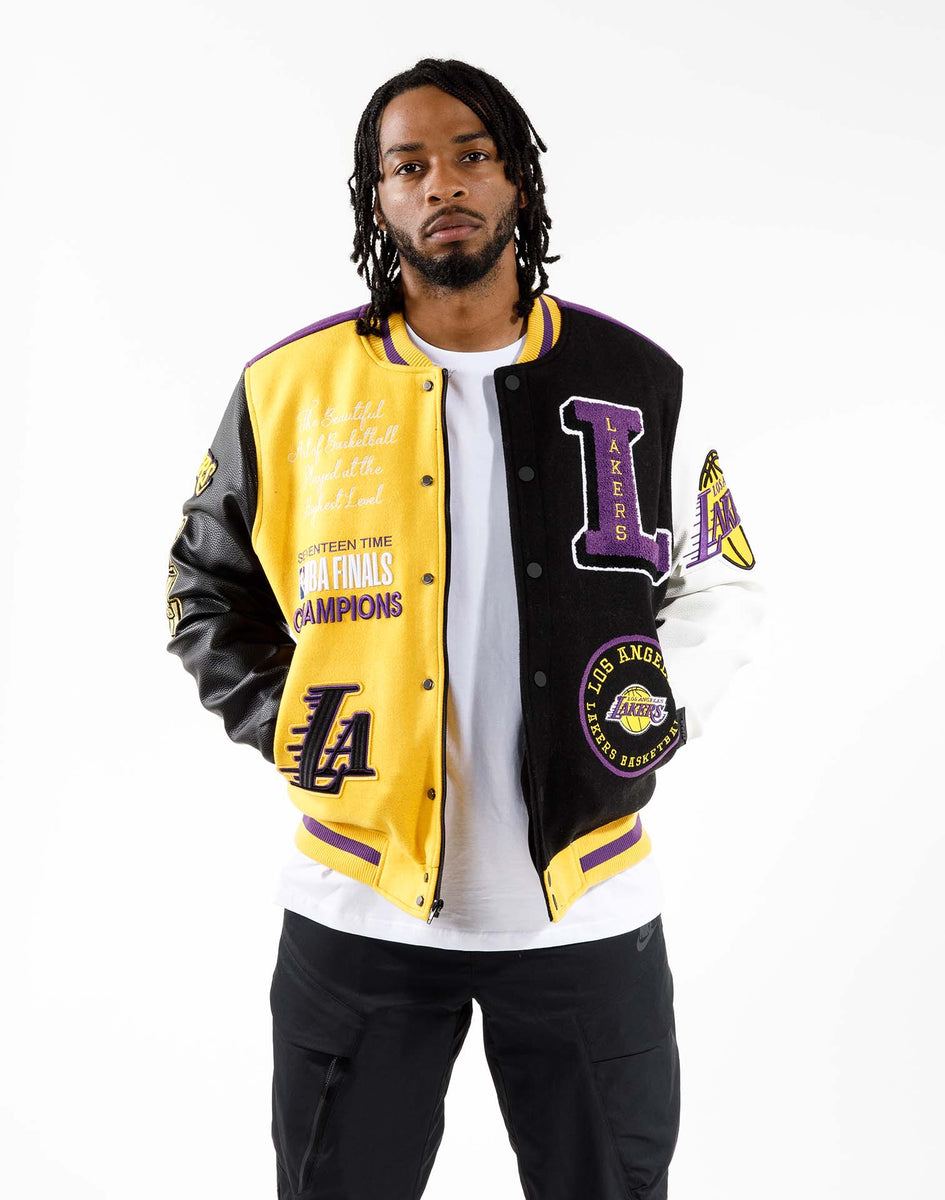 NBA Los Angeles Lakers Yellow And Black Varsity Jacket