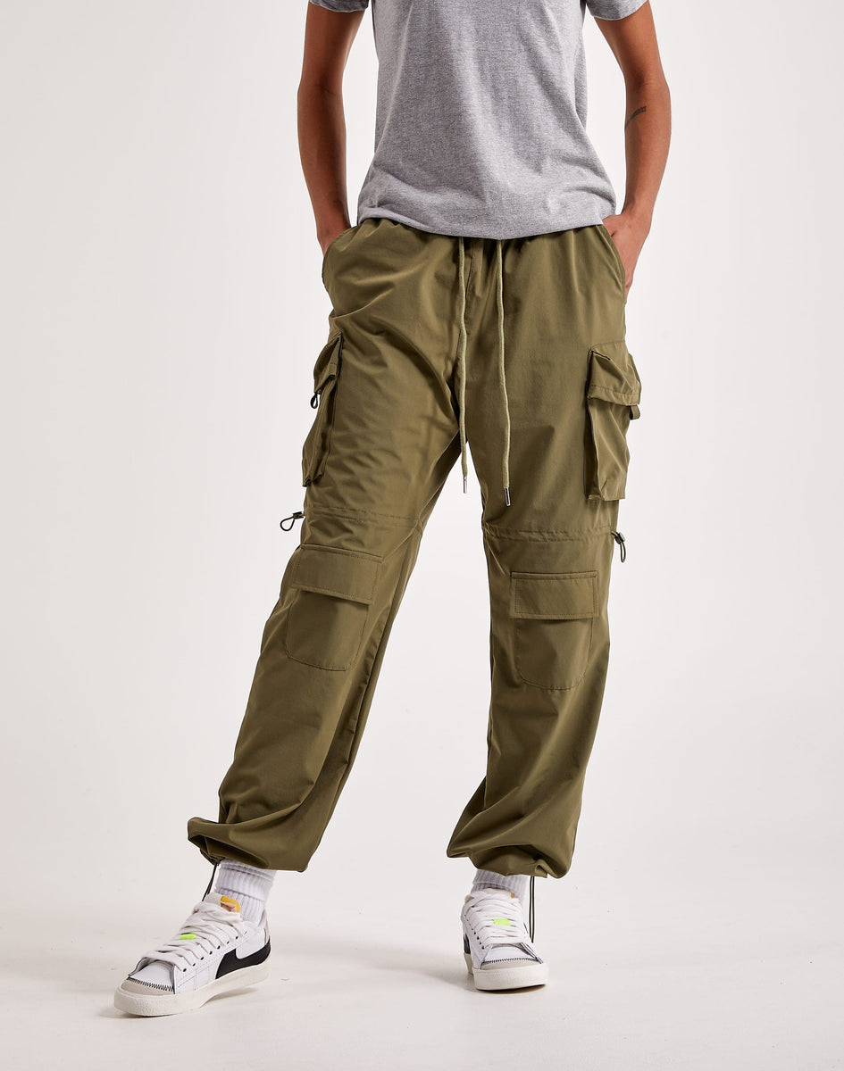 3D MULTI POCKET NYLON CARGO PANTS-P11204 (BLACK) – Screenshotbrand