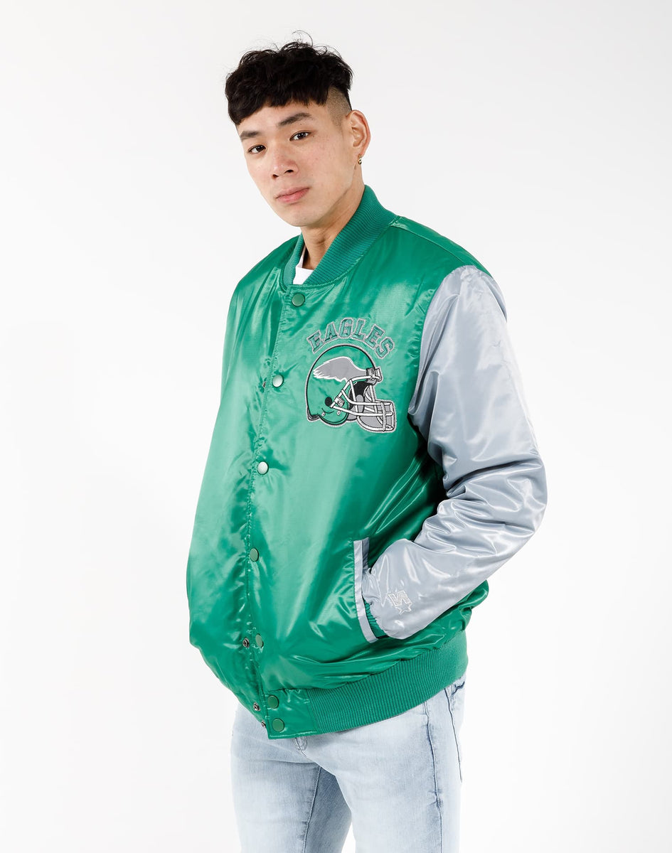 Mitchell & Ness Philadelphia Eagles Satin Varsity Jacket