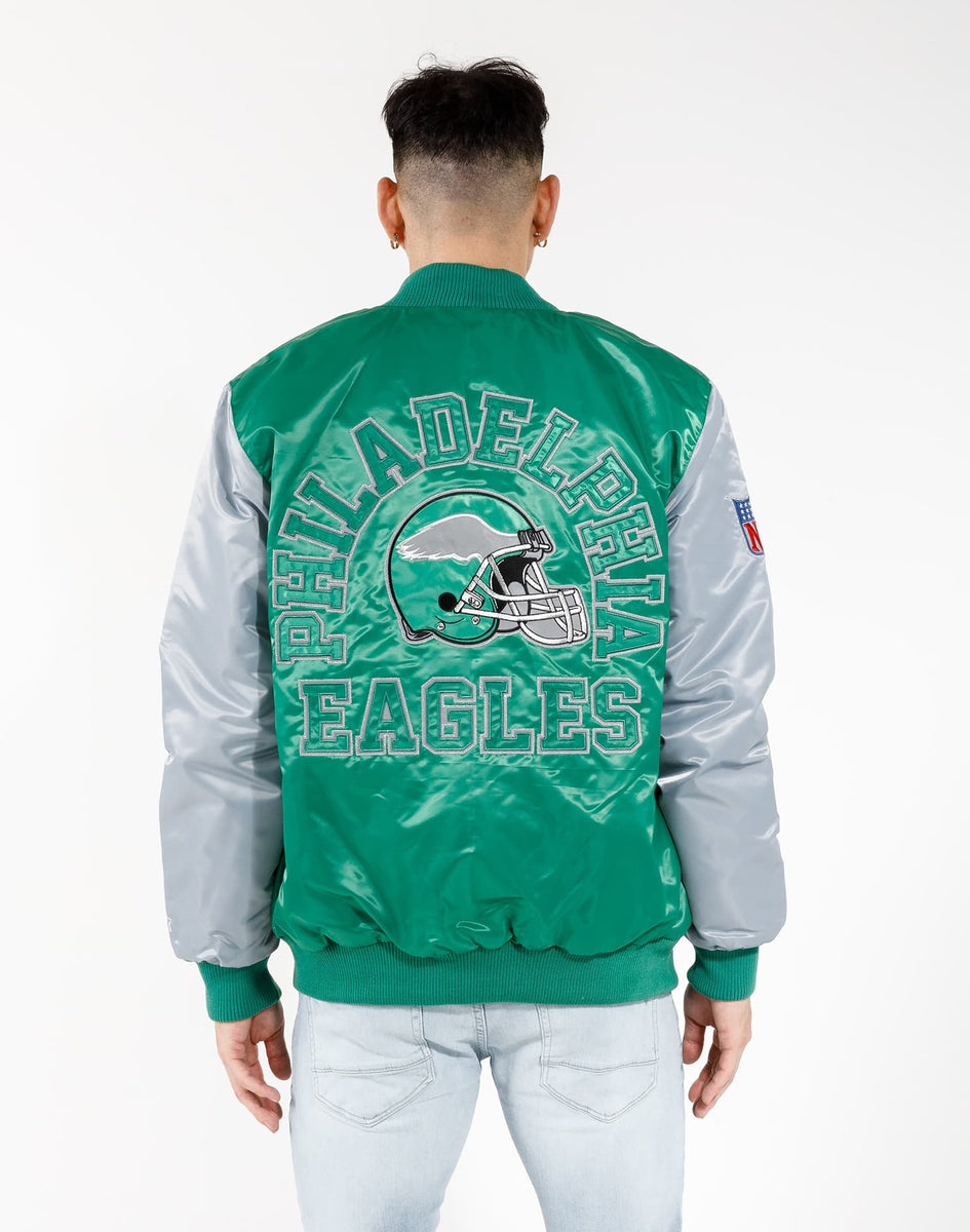 Shop Pro Standard Philadelphia Eagles Big Logo Satin Jacket