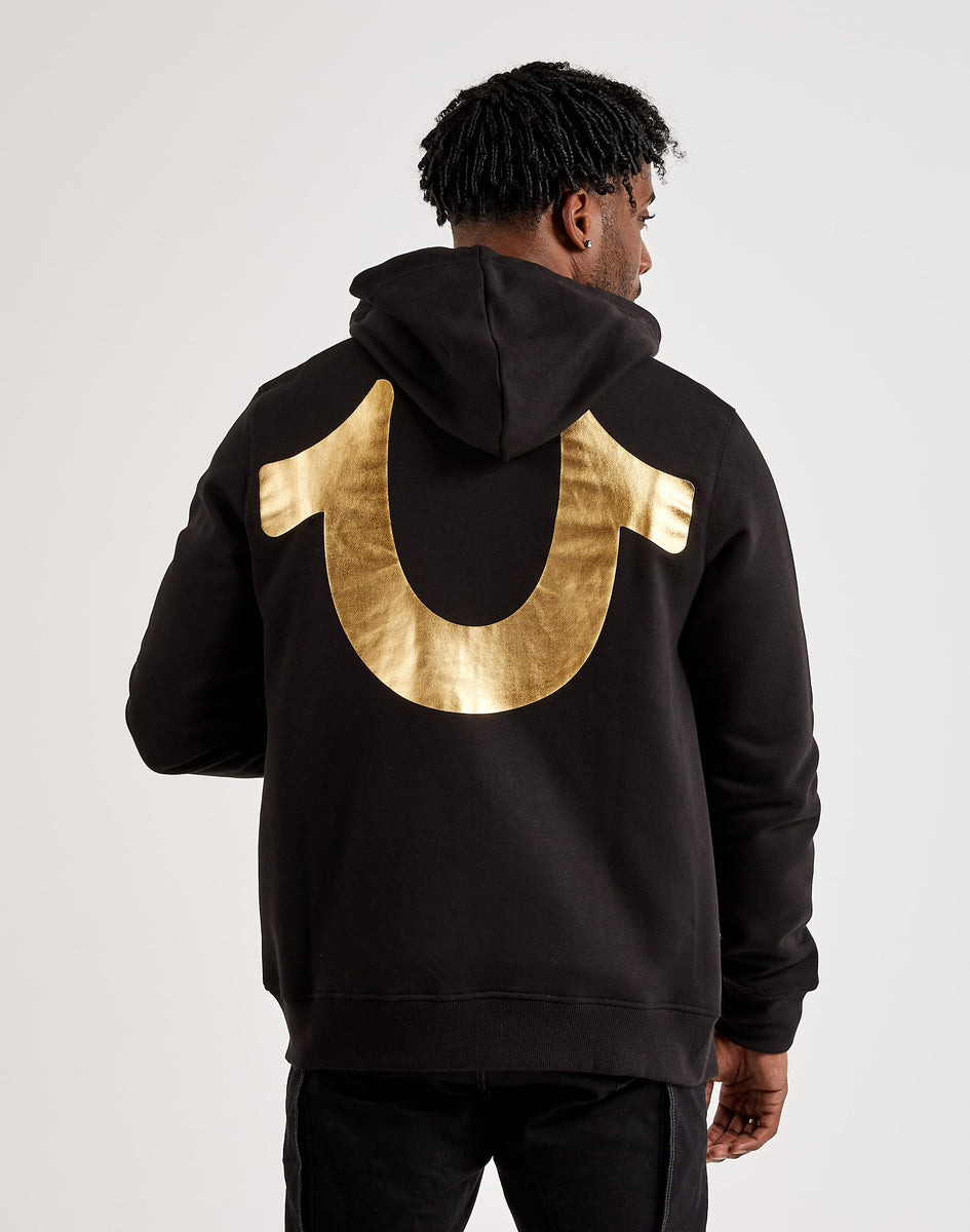 True Religion Big Horseshoe Full Zip Hoodie DTLR