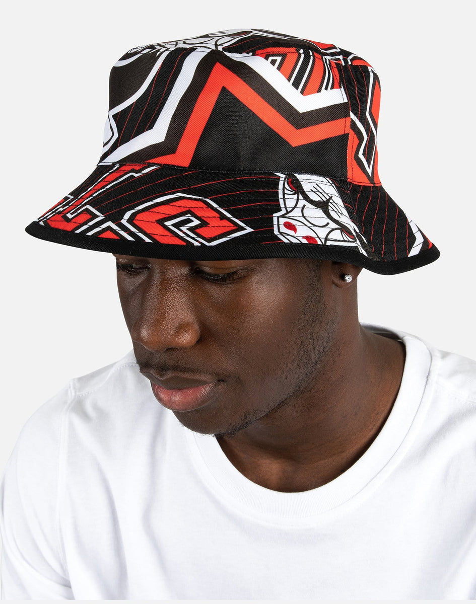 Mitchell & Ness Nba Chicago Bulls Neo Cycle Reversible Bucket Hat