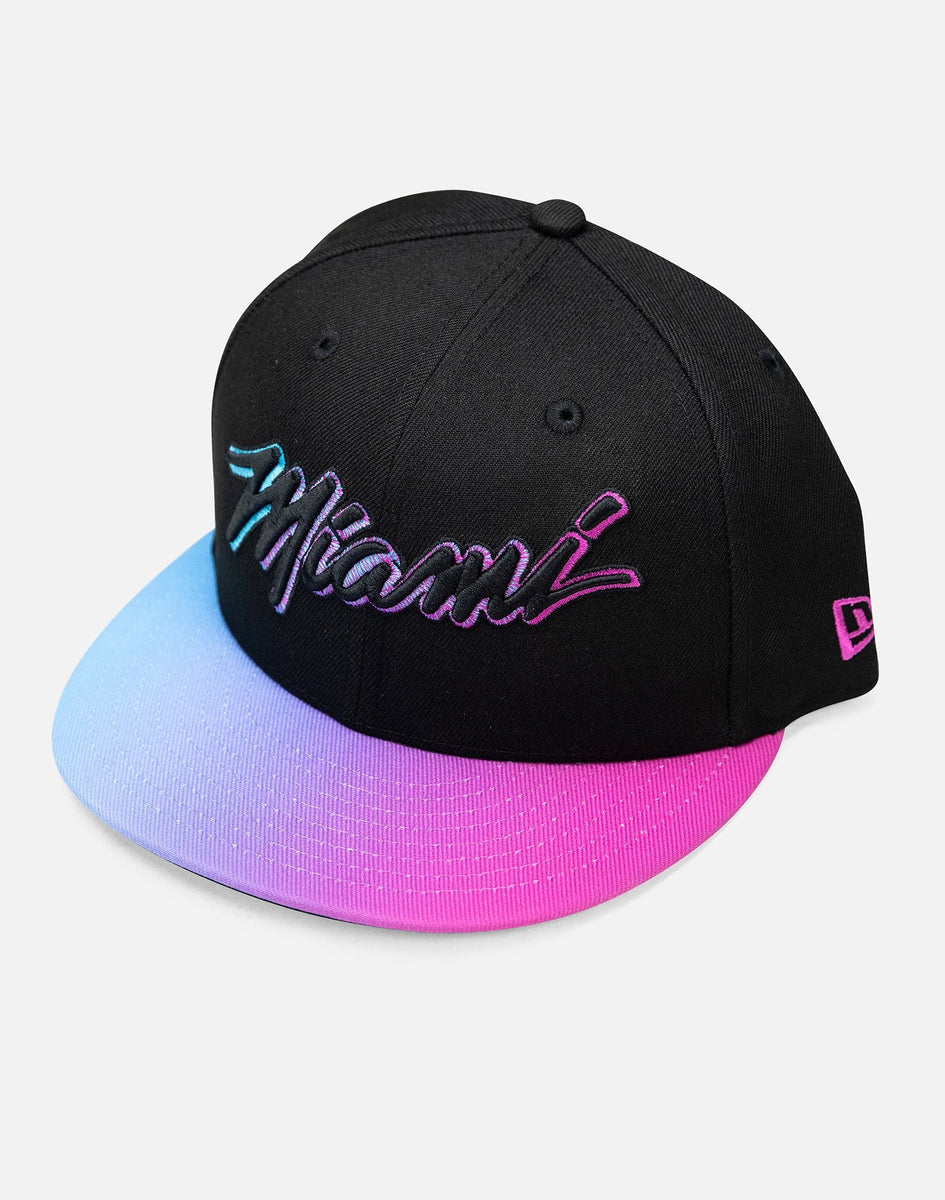 mens New Era NBA MIAMI HEAT CITY EDITION 9FIFTY SNAPBACK