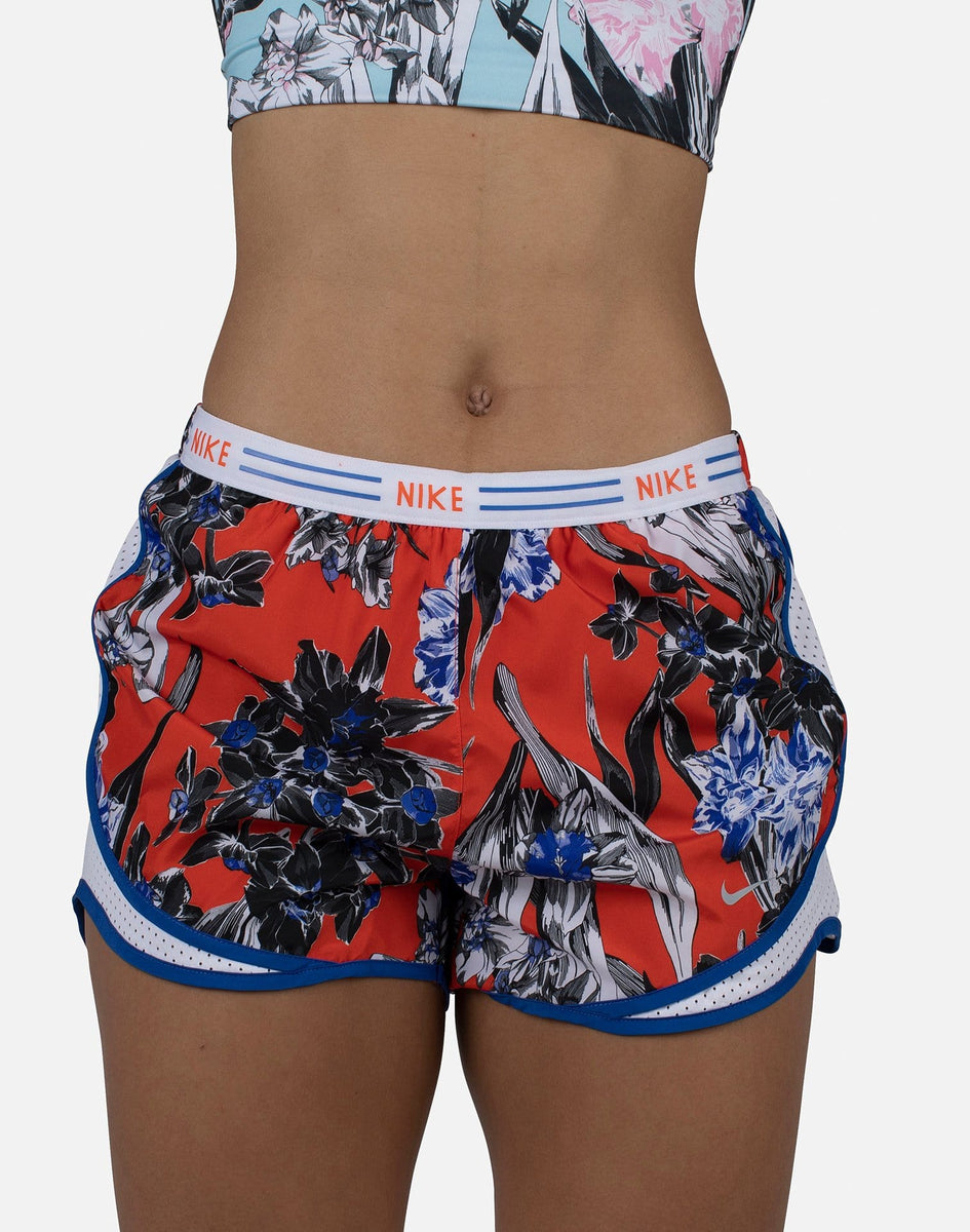 womens Nike TEMPO HYPER FEMME FLORAL SHORTS