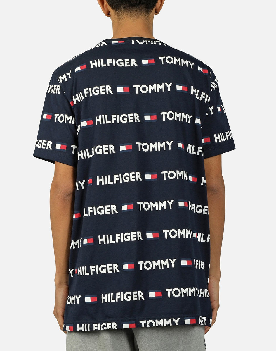 Tommy hilfiger discount flag script tee