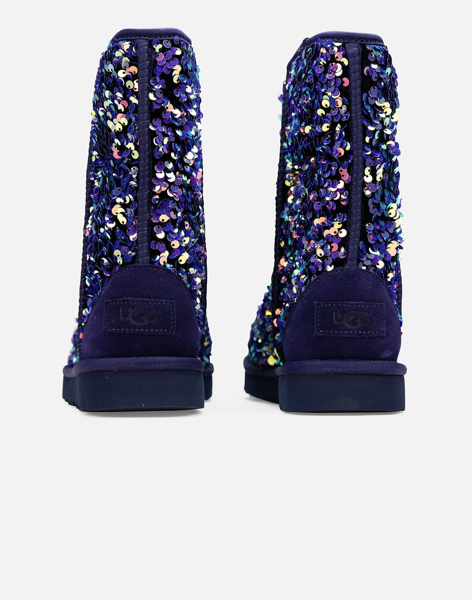 Ugg Classic Sequin Stellar Boots Purple 2024 1112514