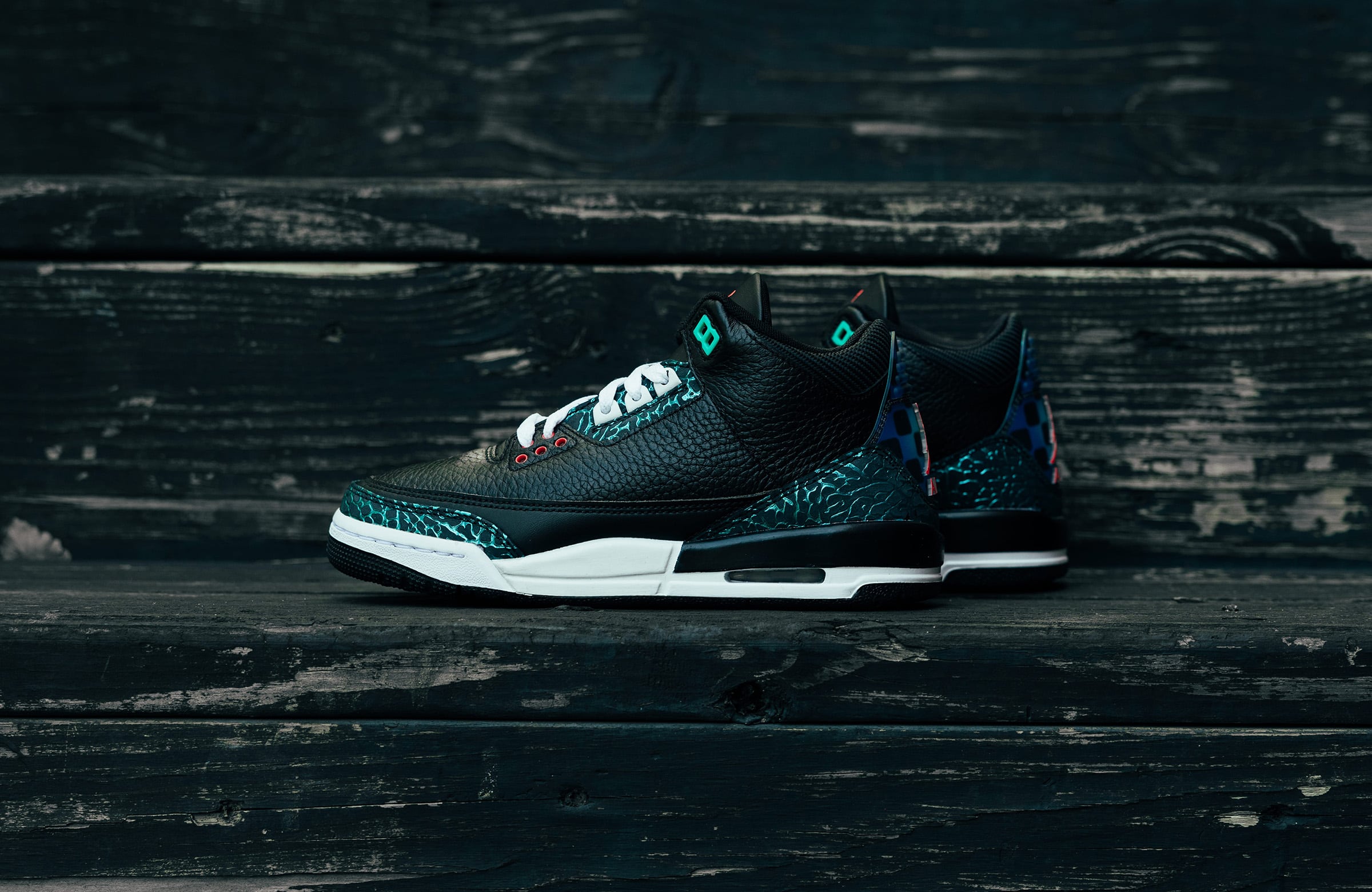 The Air Jordan 3 Retro Black and Hyper Jade is Built for Speed DTLR