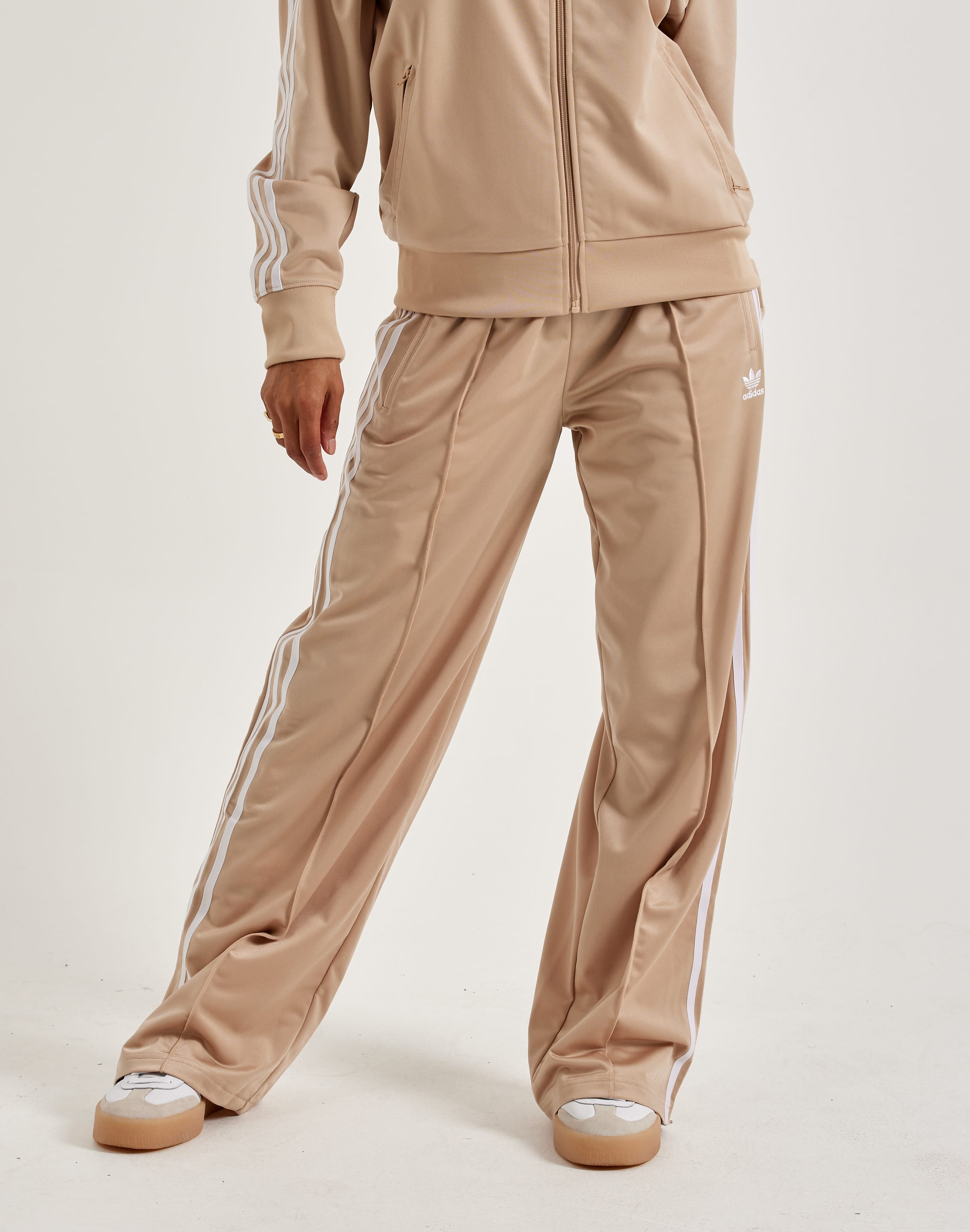 Adidas Originals Women s Firebird Loose Track Pants Small Magic Beige