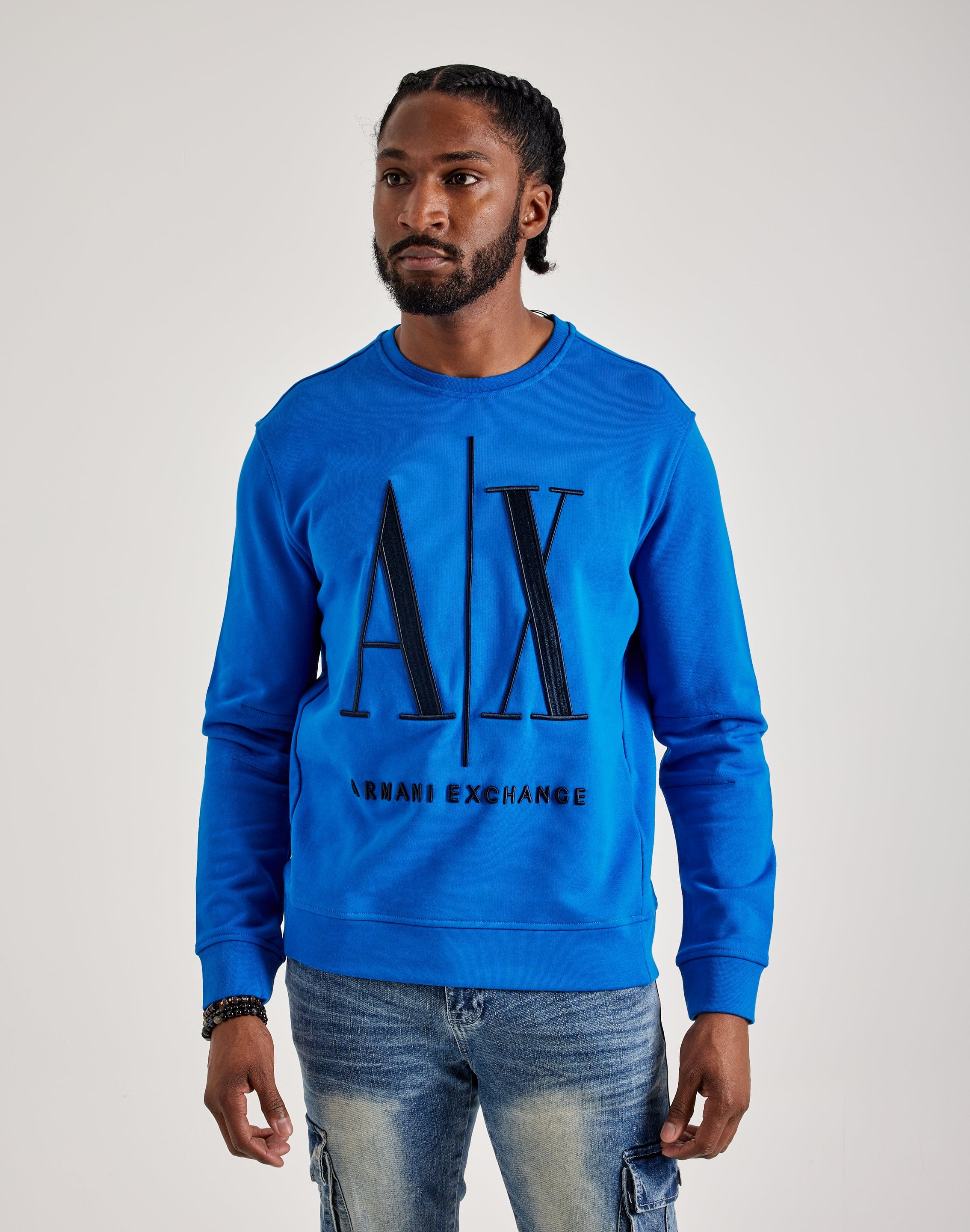 Armani Exchange Icon Logo Crewneck Sweatshirt DTLR