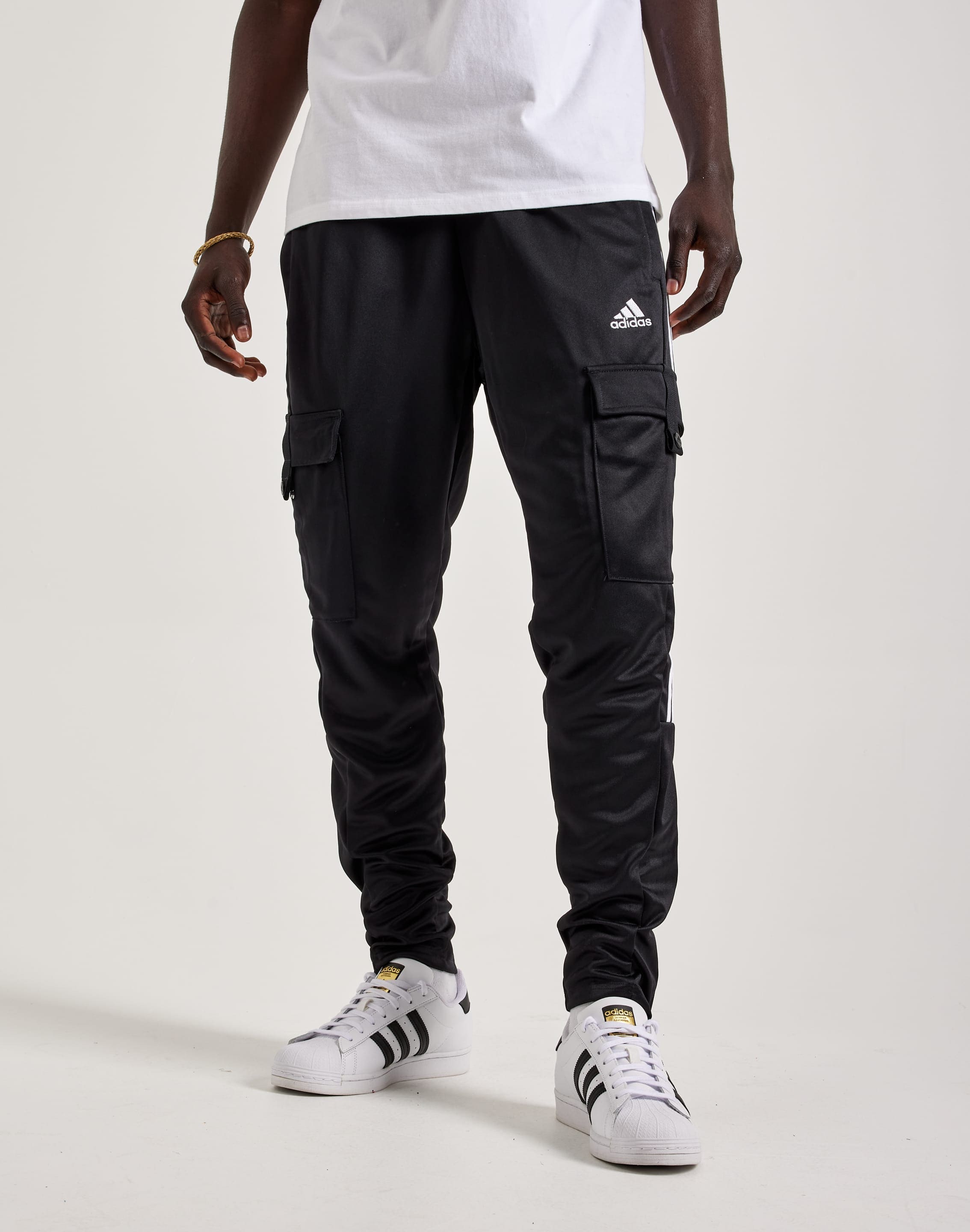 Adidas Men s Tiro Cargo Track Pants Small Black White