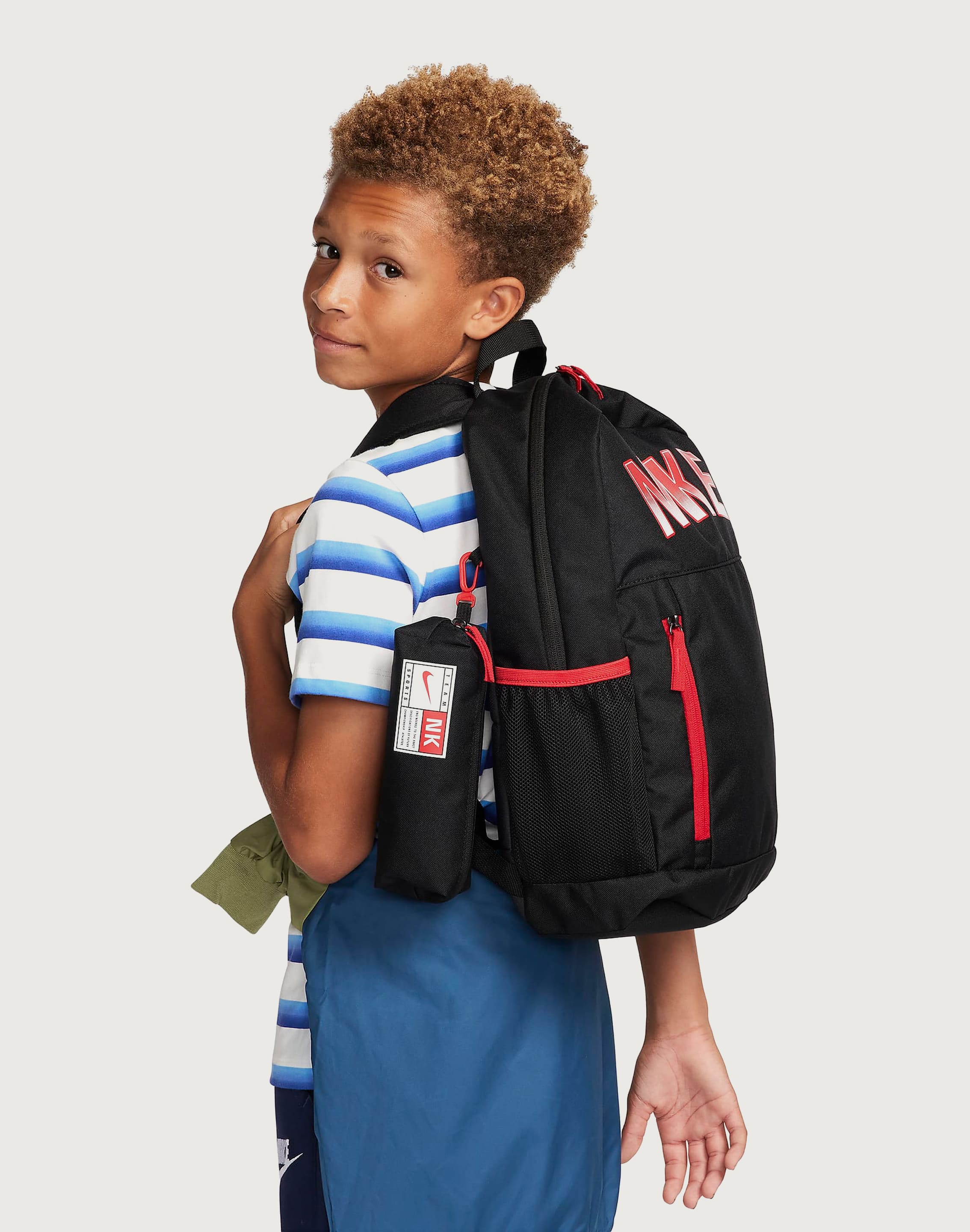 Nike Kids Elemental Backpack 20L Black Anthracite University Red