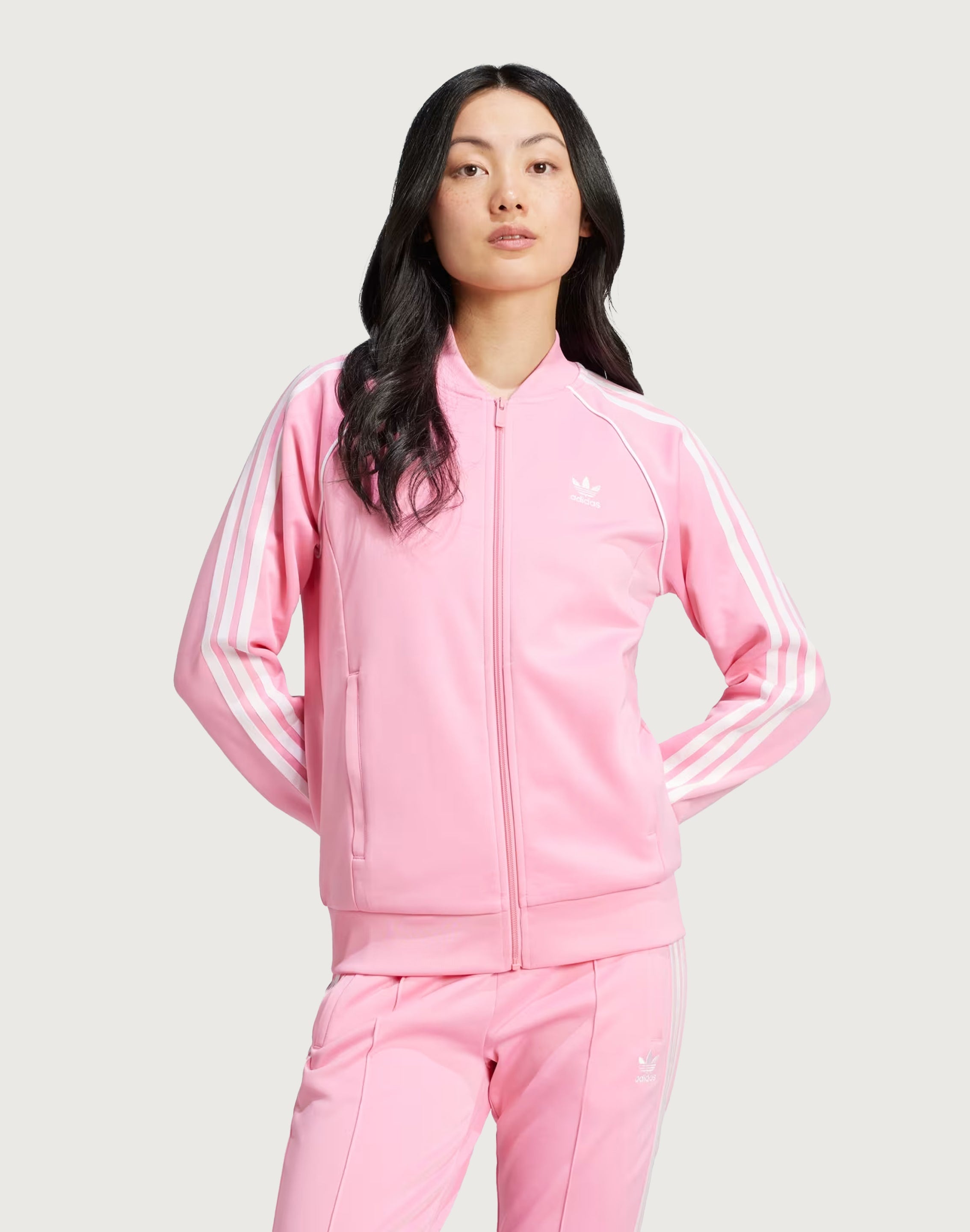 Adidas sst track jacket pink sale