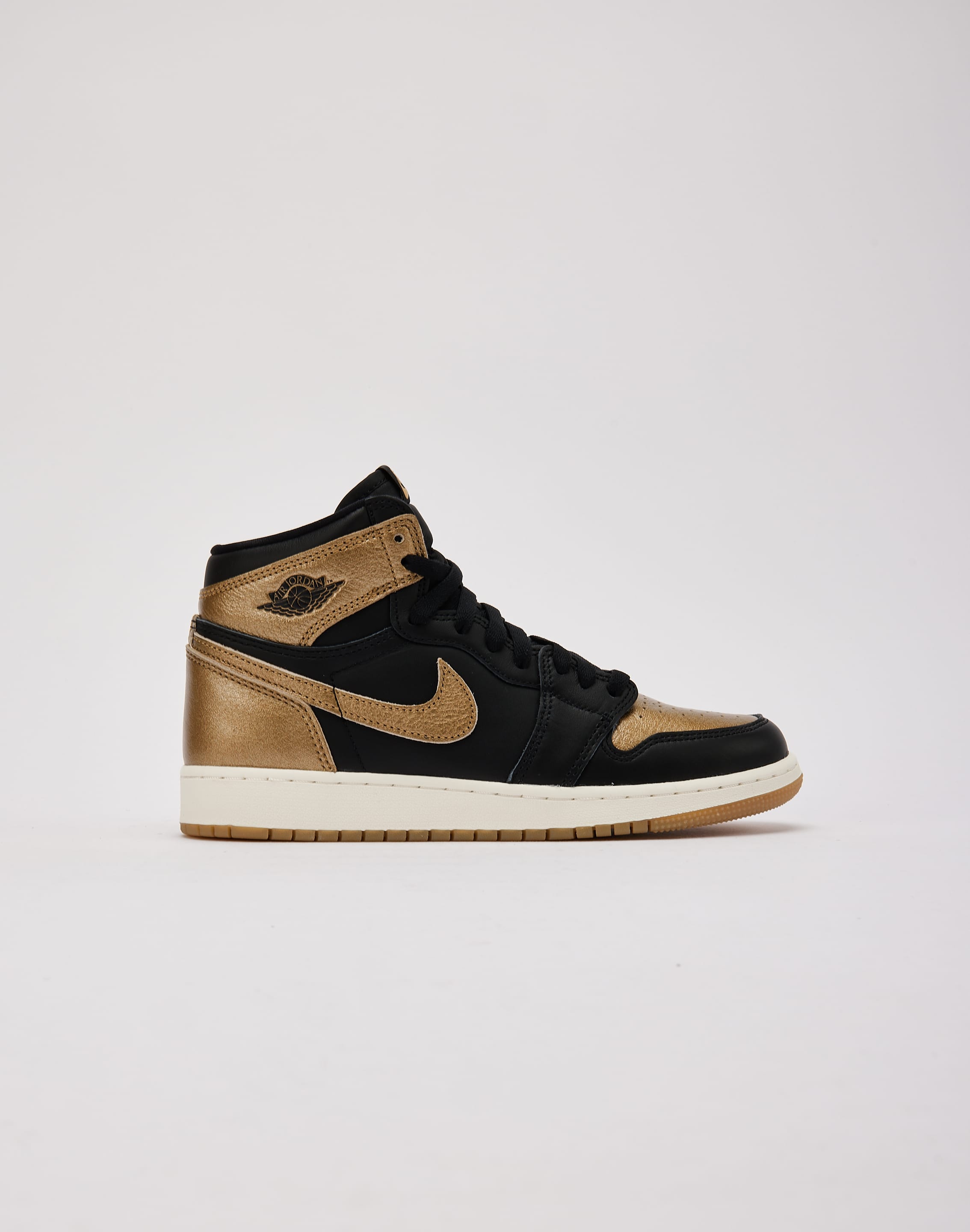 Jordan Air Jordan 1 Retro High OG Black And Gold Grade School DTLR