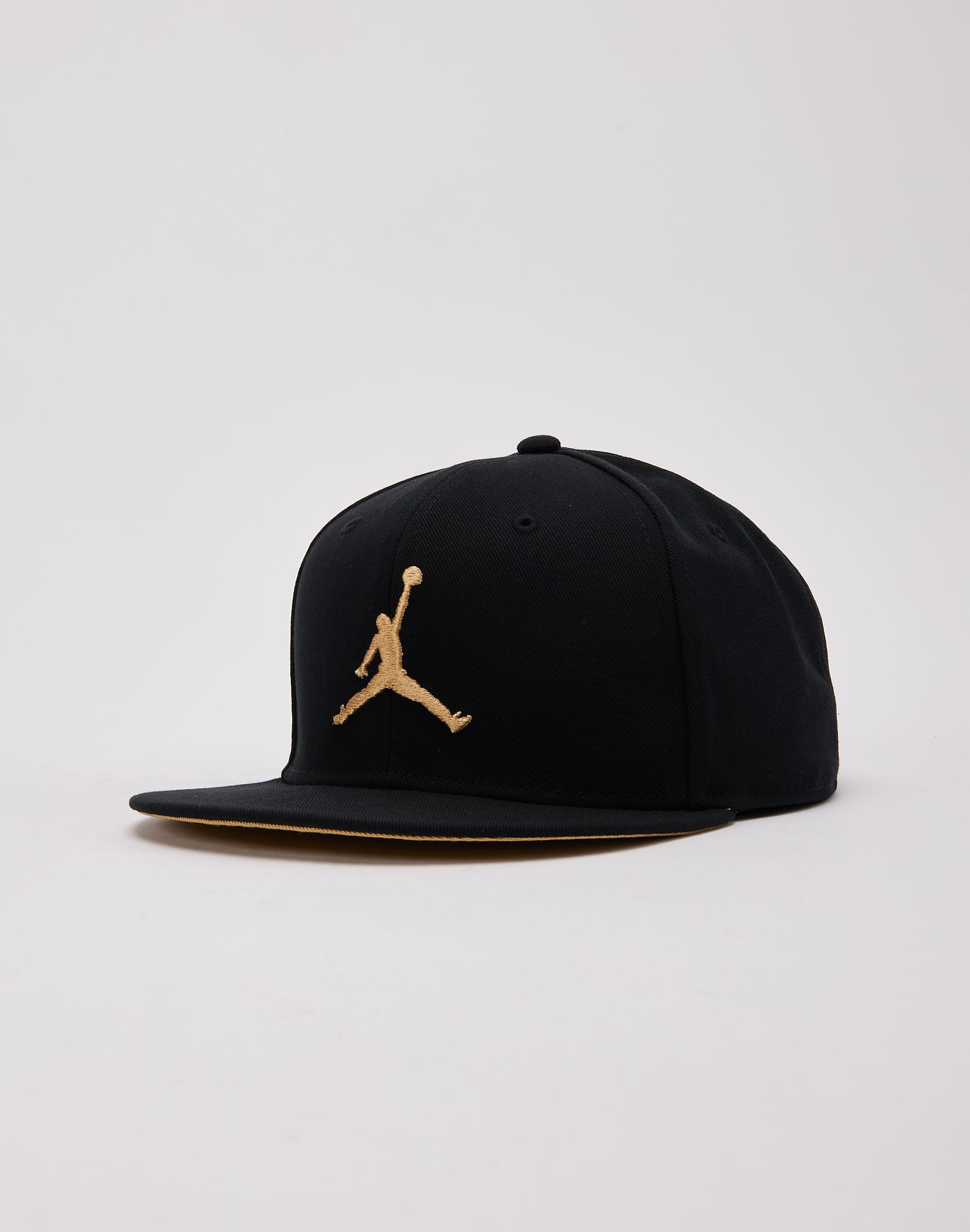 Jordan Jumpman Pro Snapback Hat M L Black Club Gold