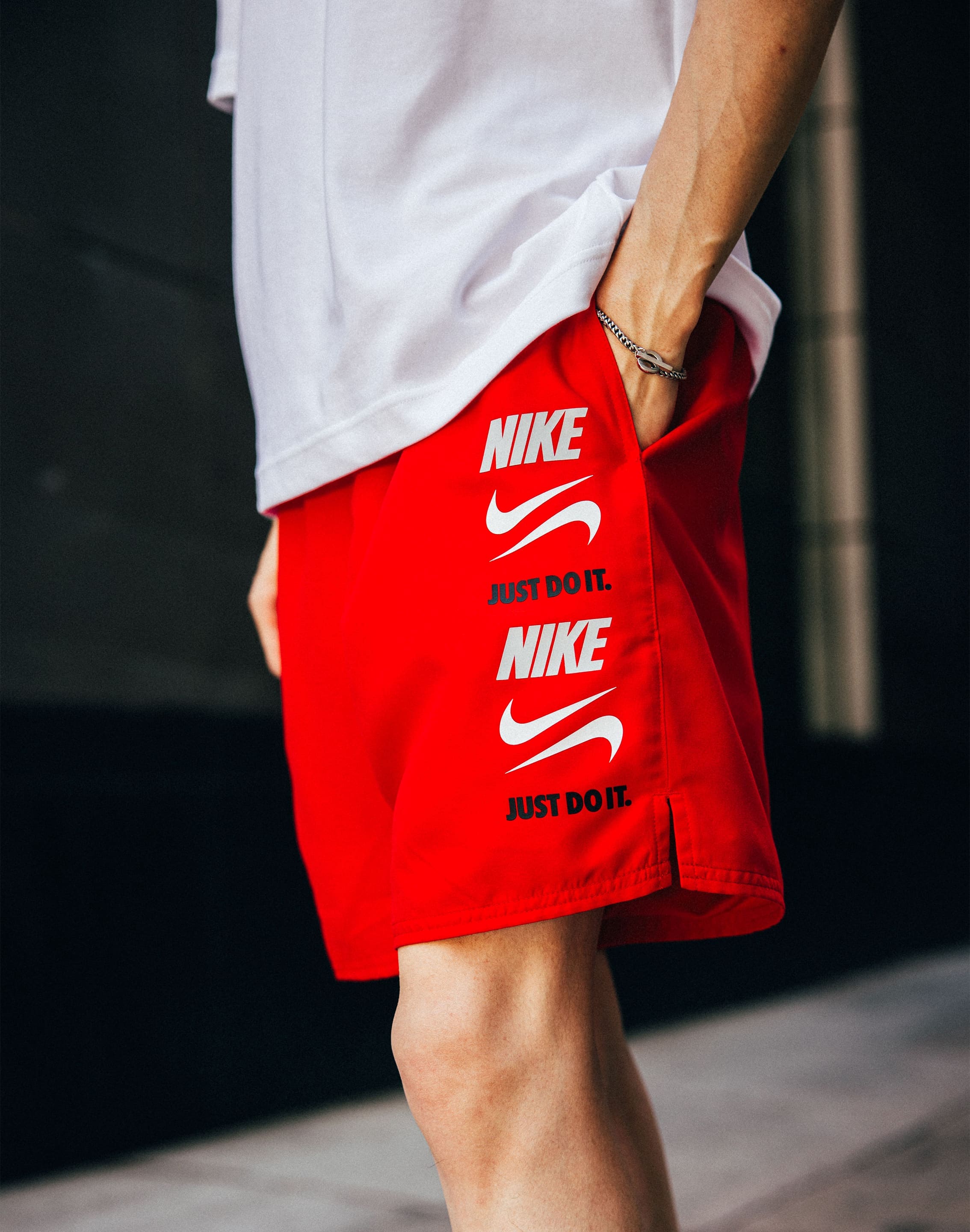 Nike Swim 7 Stacked Logo Volley Shorts DTLR