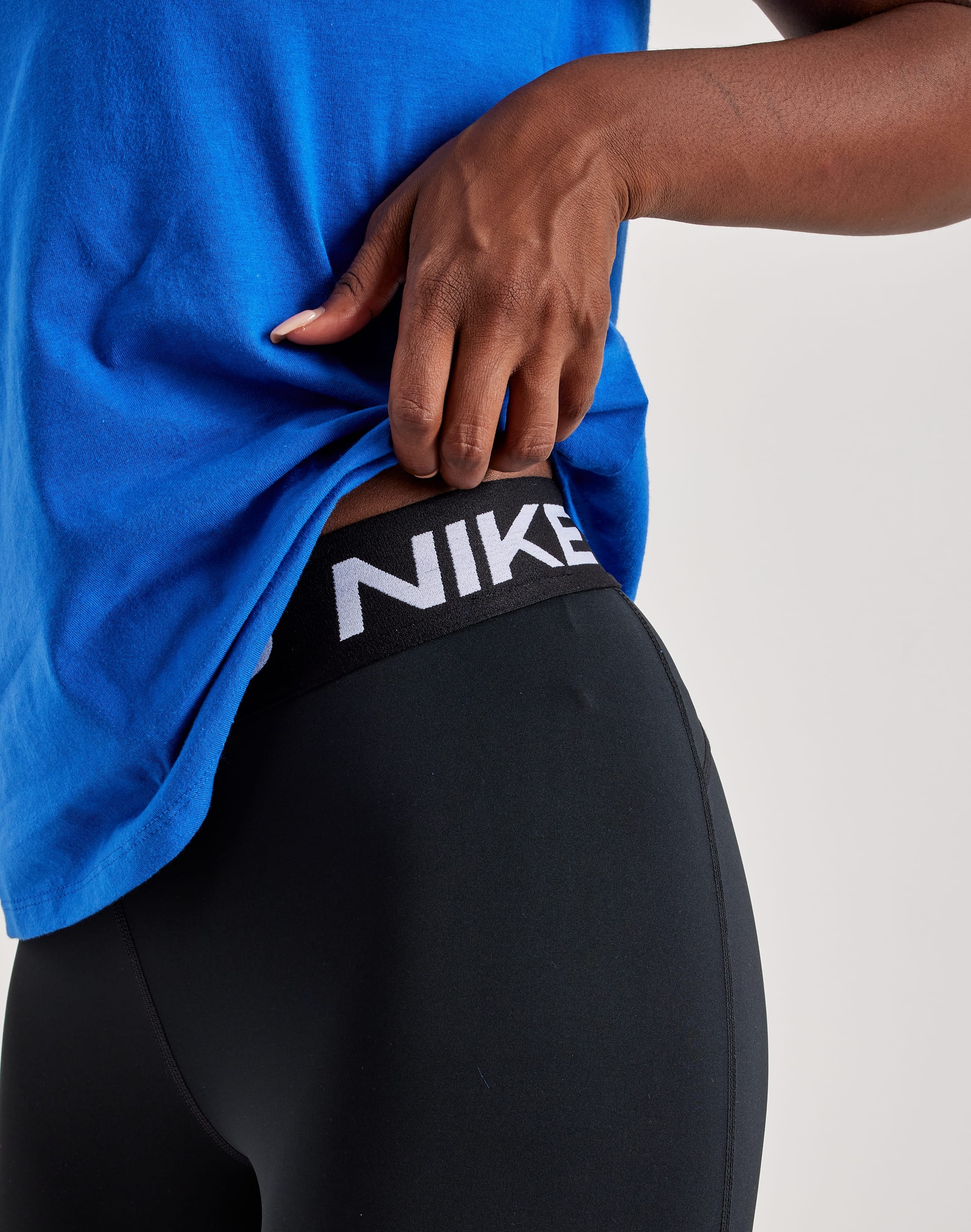 Nike Pro Mid Rise Mesh Paneled Leggings DTLR