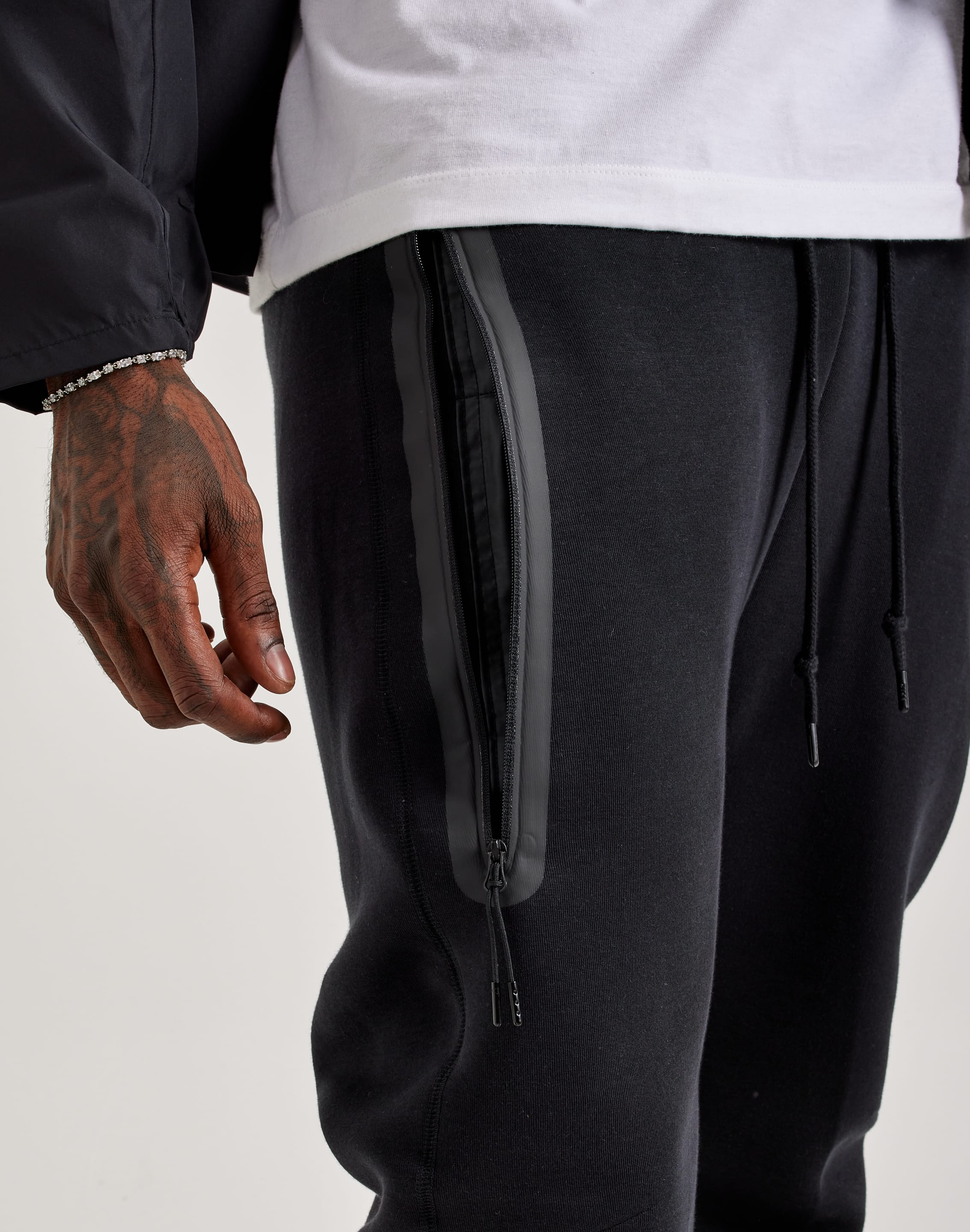 Nike slim fit joggers black best sale