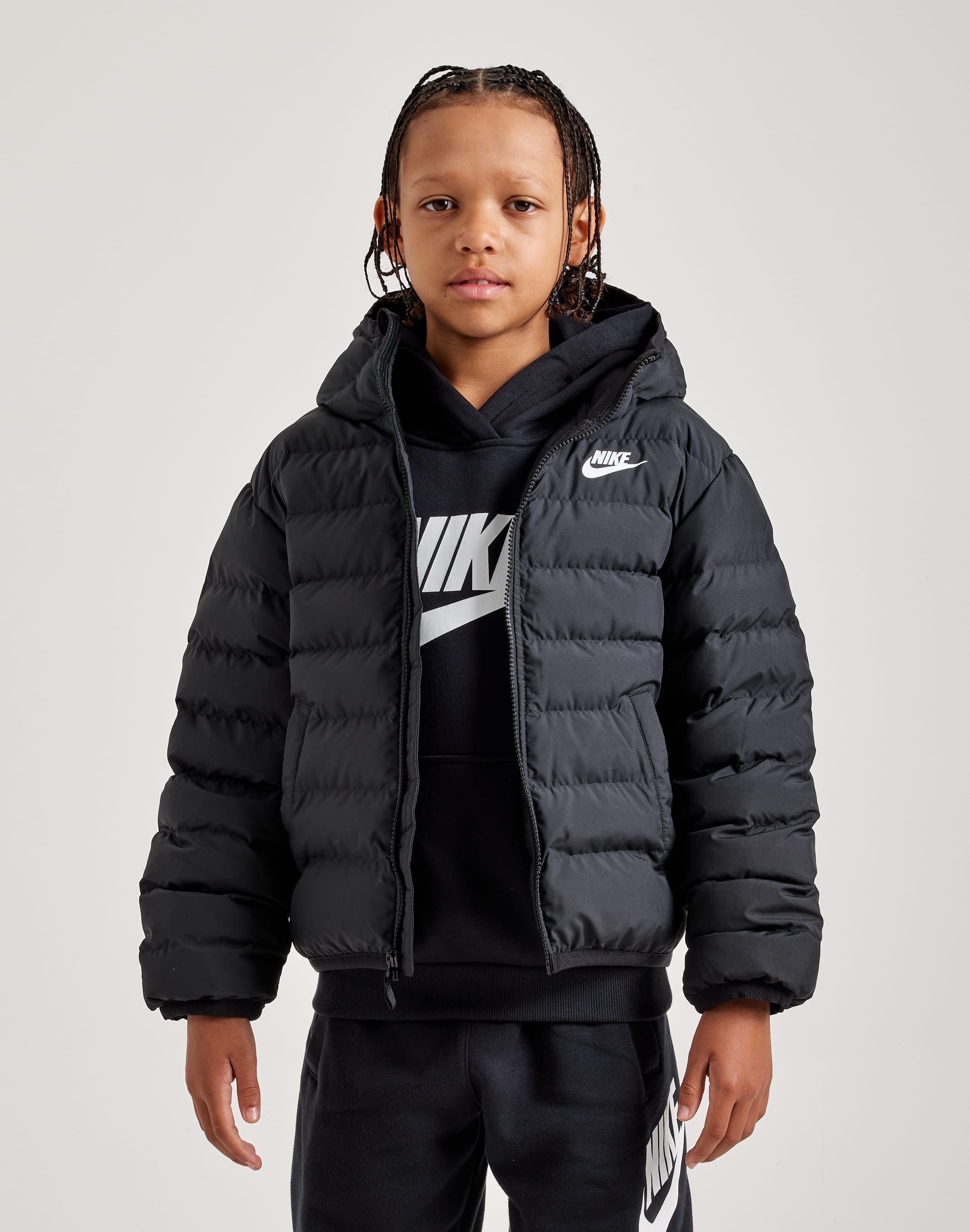 Kids hooded puffer jacket on sale