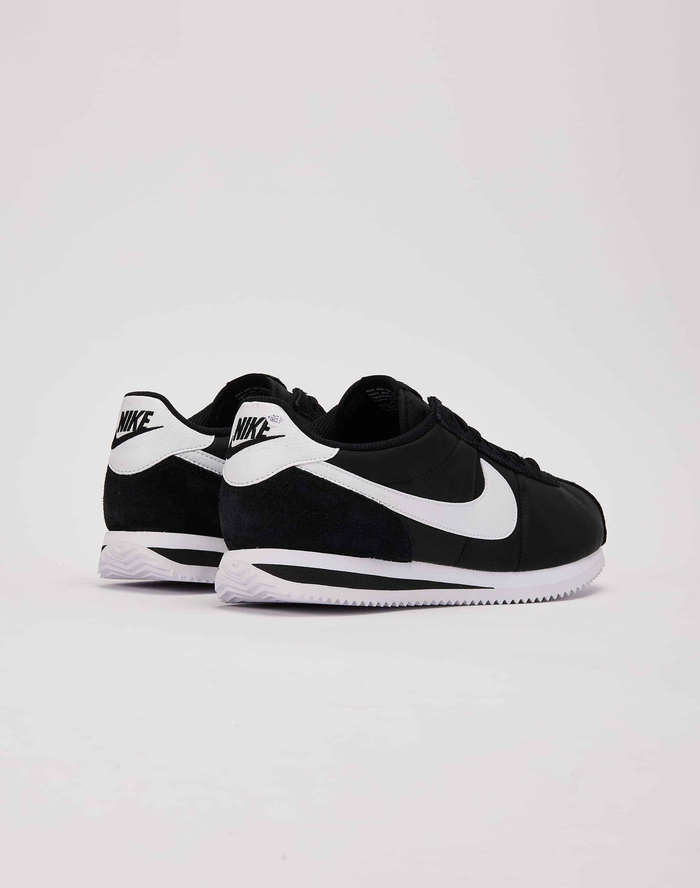 Cortez nylon black and white best sale