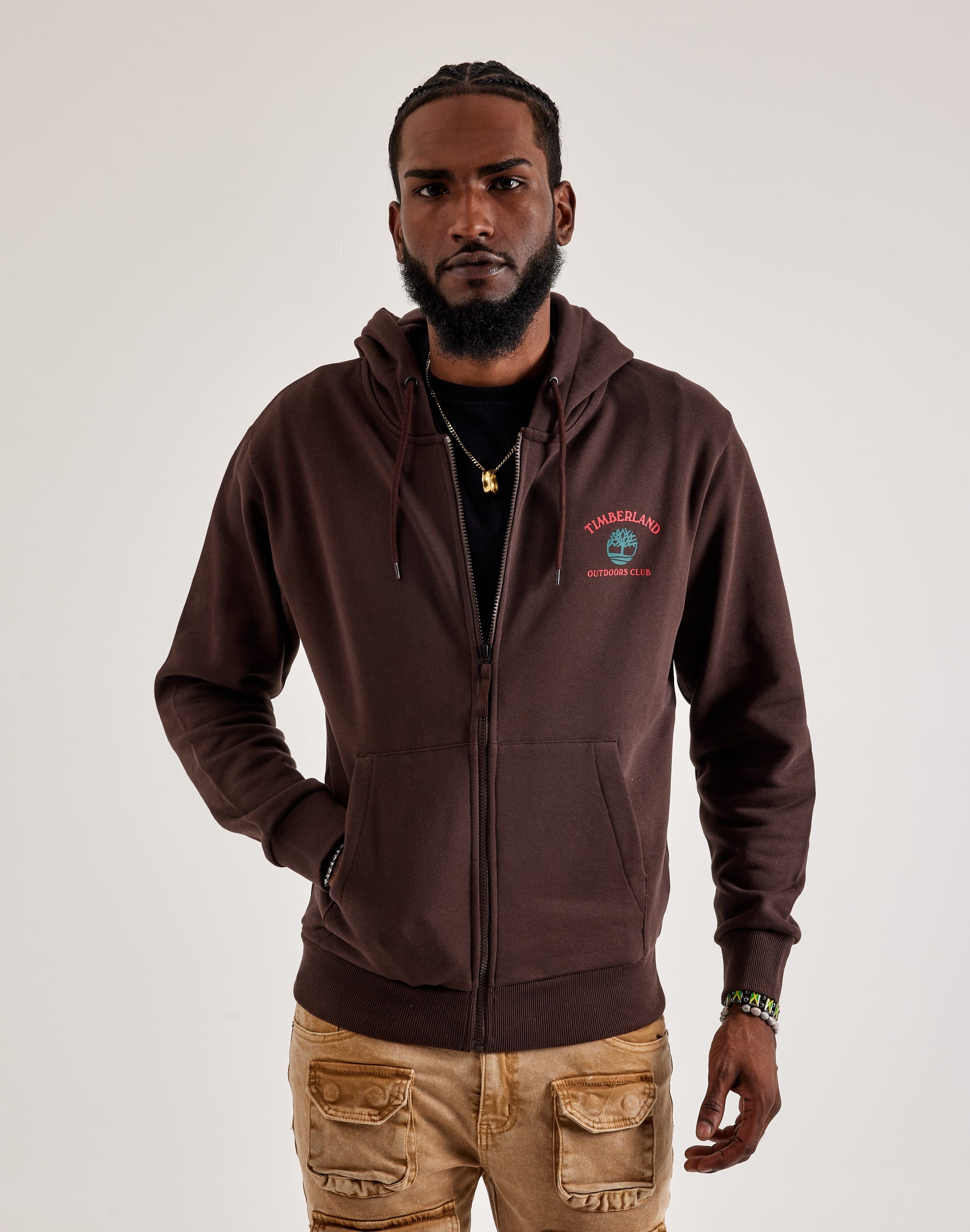 Timberland Outdoors Club Full Zip Hoodie DTLR