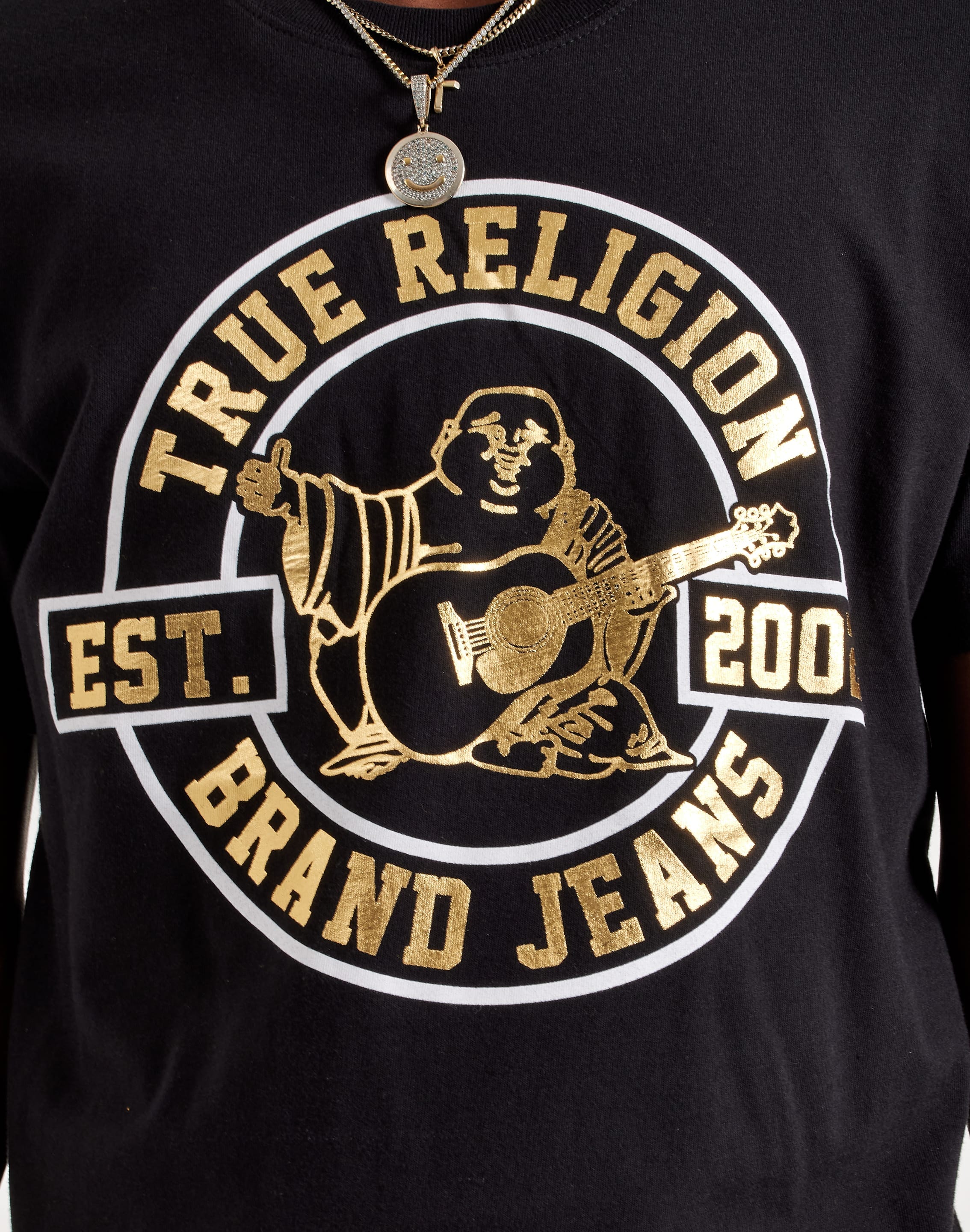 True Religion black Lion store T-Shirt