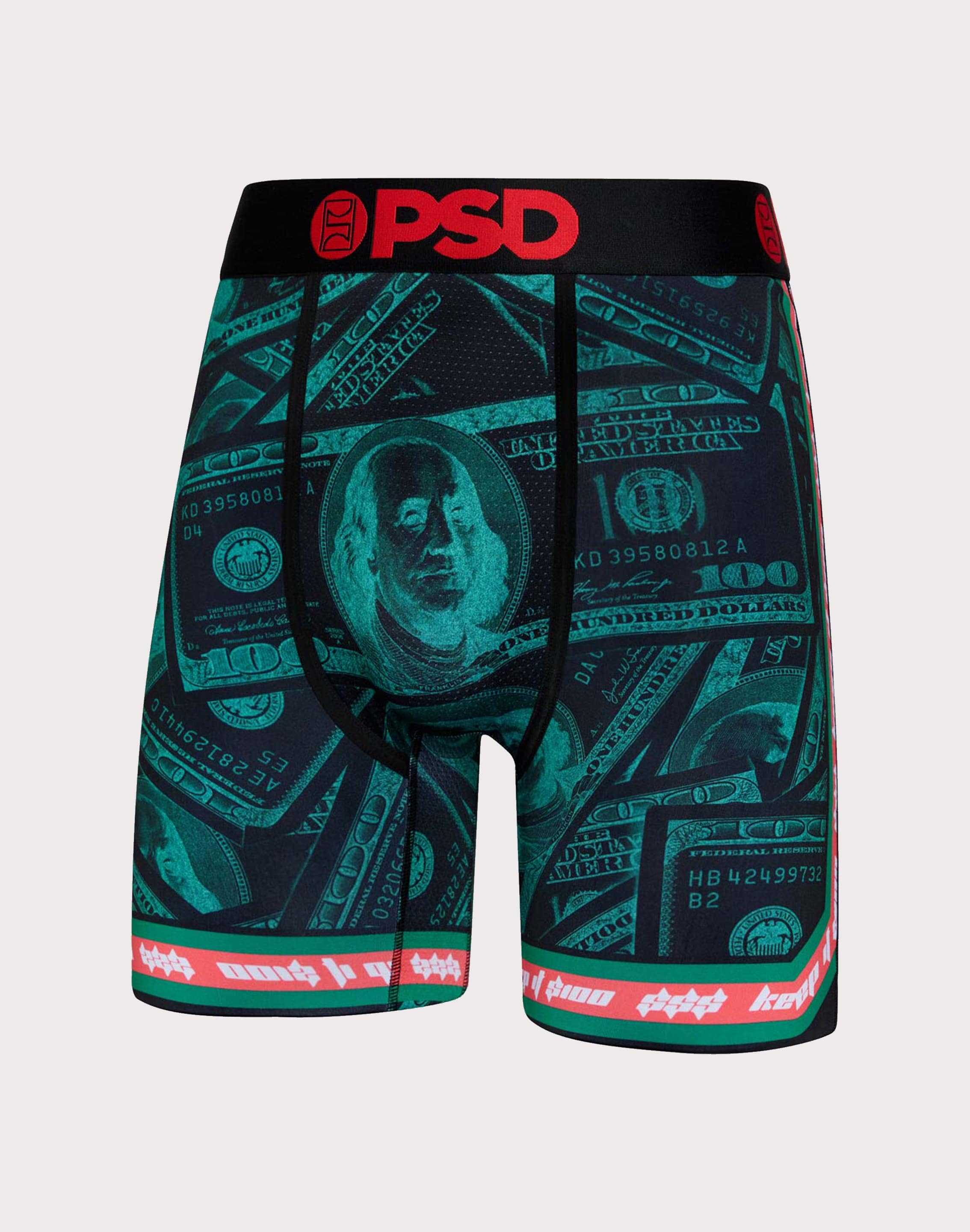 PSD Underwear Men's Money Signs Boxer Brief Multi
