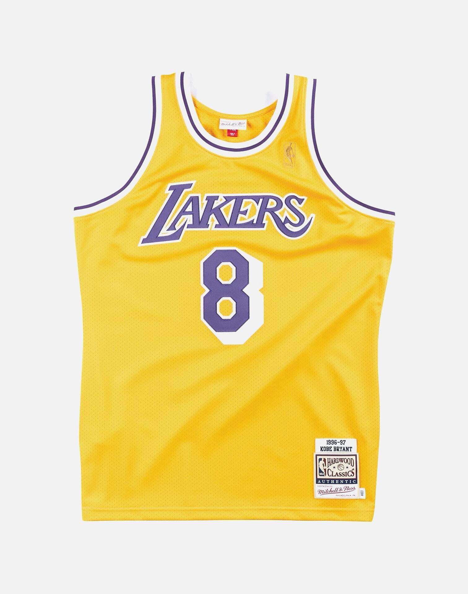 Nike Swingman LA Lakers Yellow #8 Kobe Bryant Black Mamba