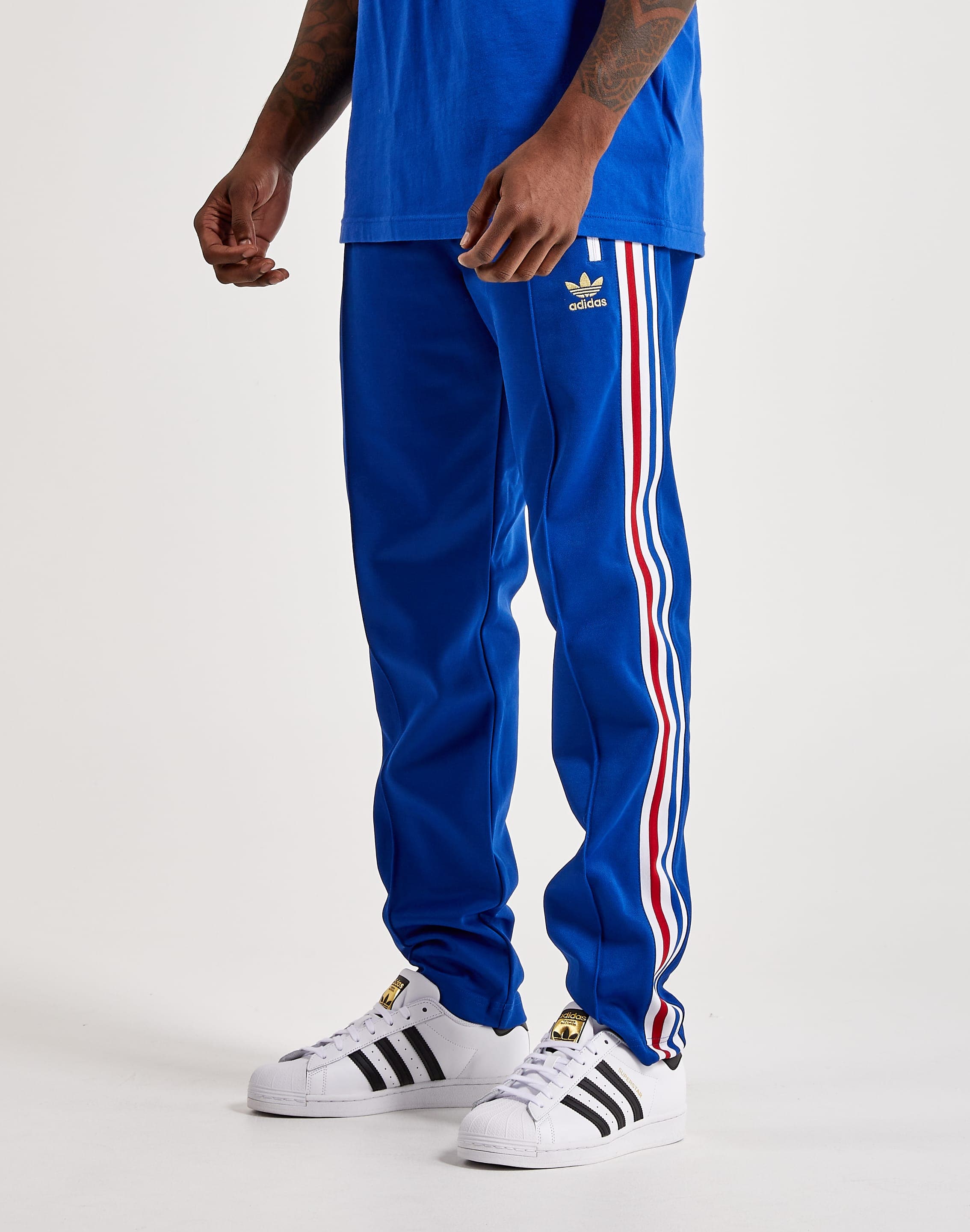 adidas adicolor 3-Stripe Joggers In Blue CW2430 | Adidas outfit, Adidas  outfit women, Addidas outfit mens