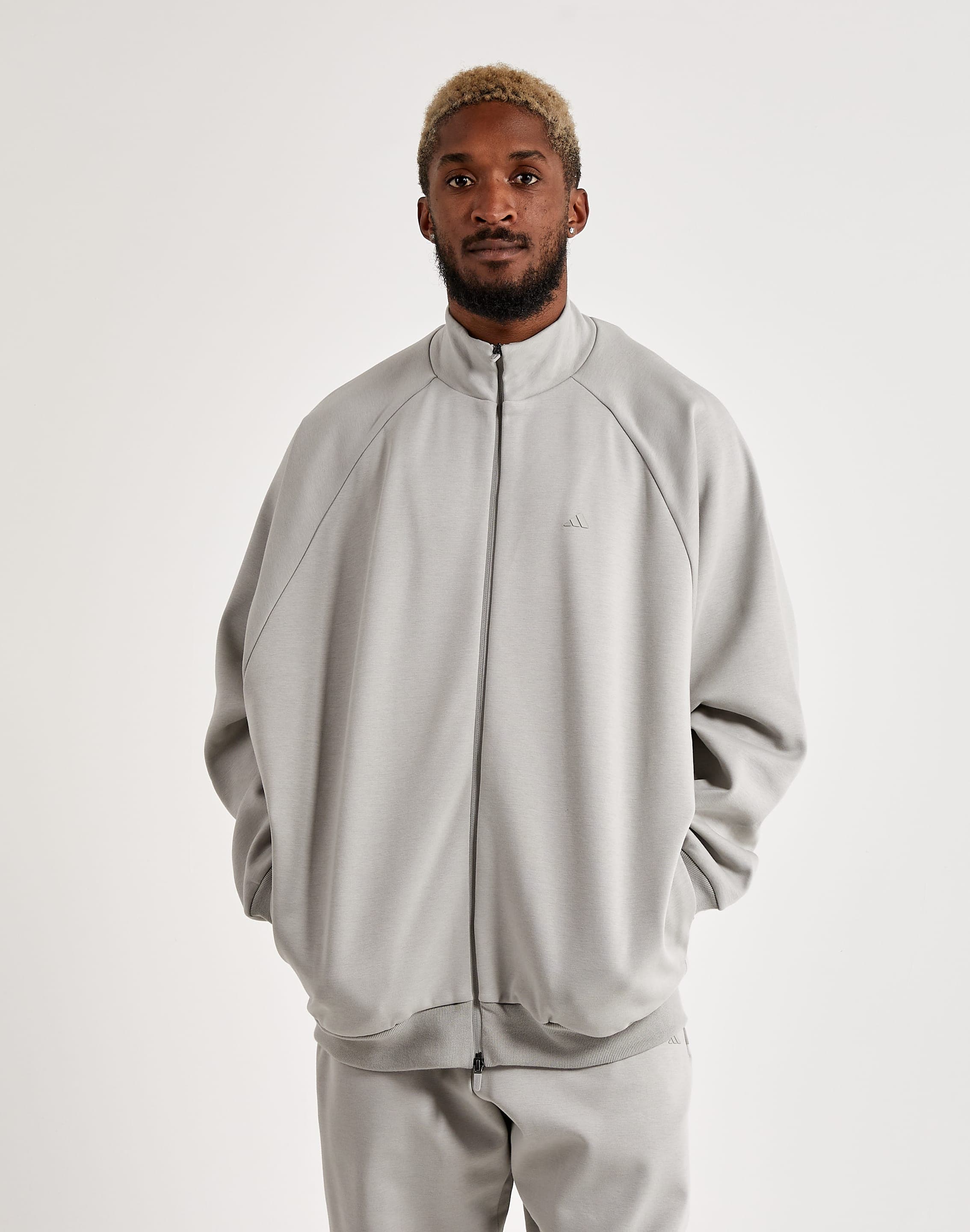 adidas Warm-Up Basketball Jacket - Grey