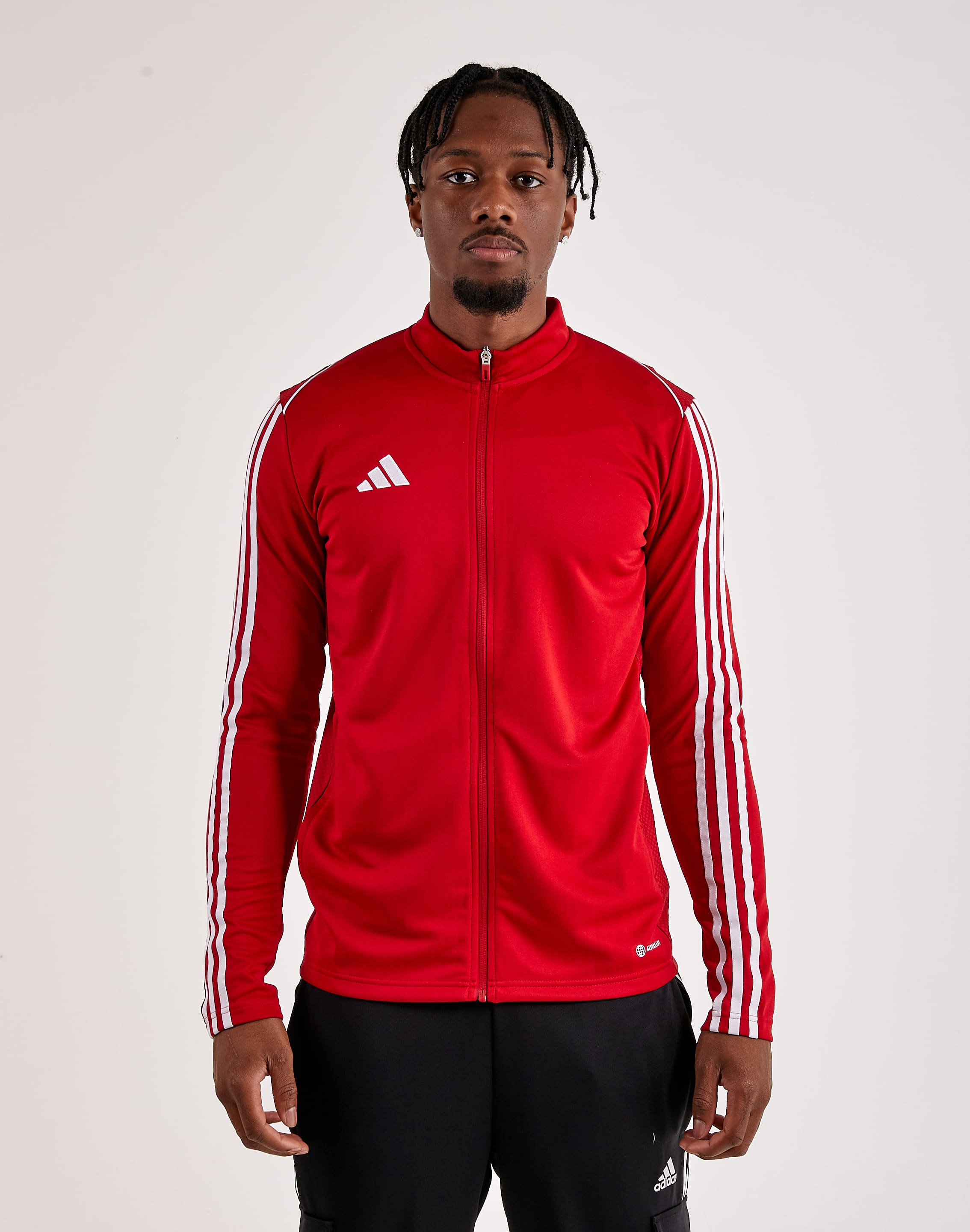 Adidas Football Tiro 23 Track Jacket In Red And White, 48% OFF