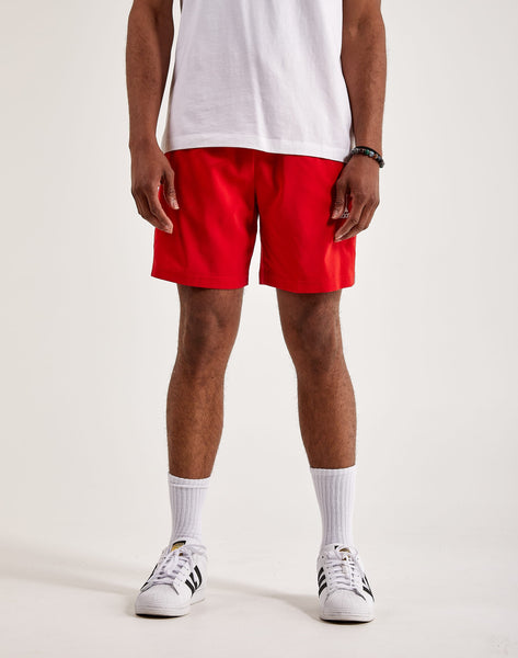 adidas Essentials Fleece 3-Stripes Shorts - Red | Men's Training | adidas US